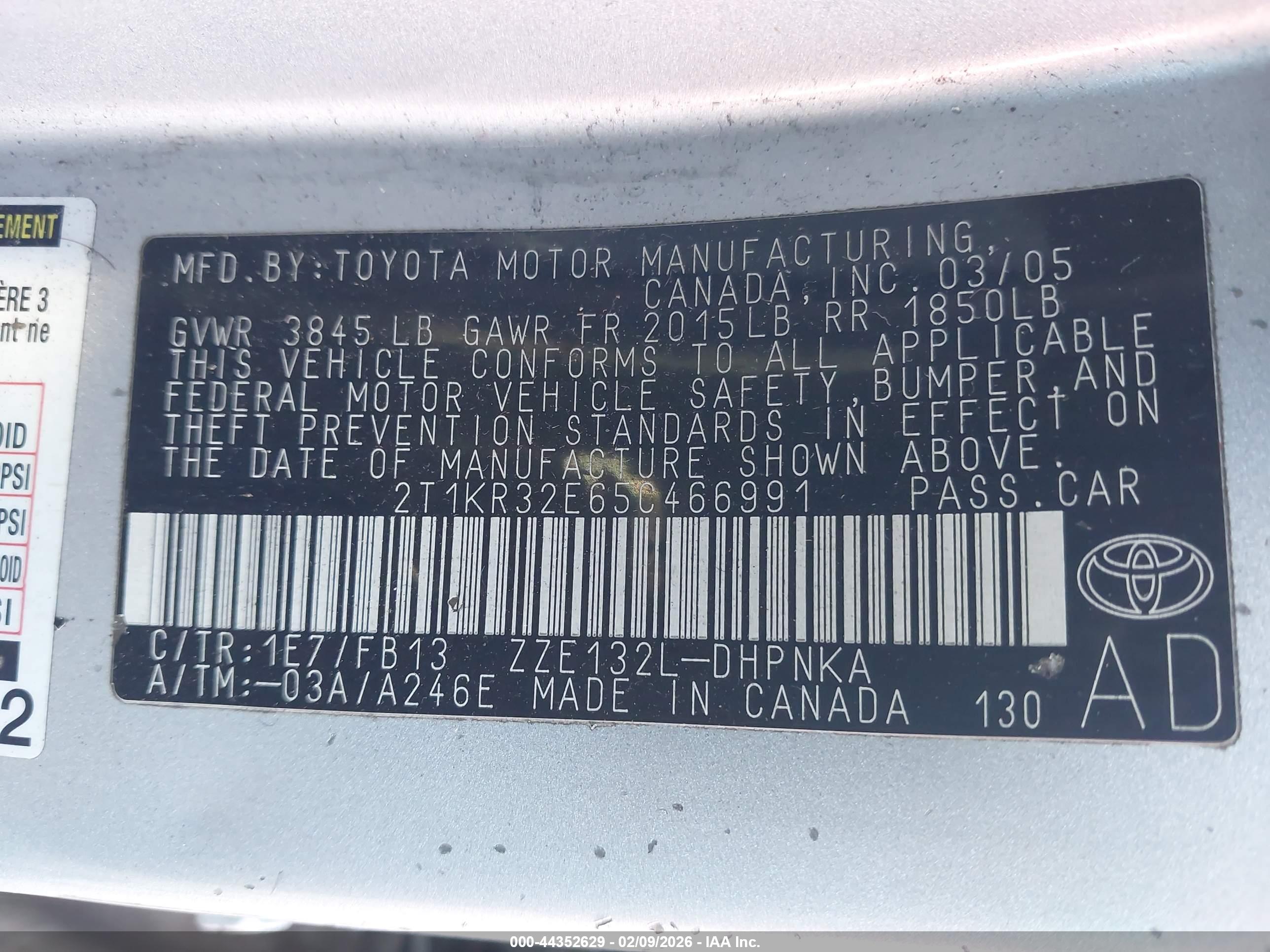 TOYOTA MATRIX image 9