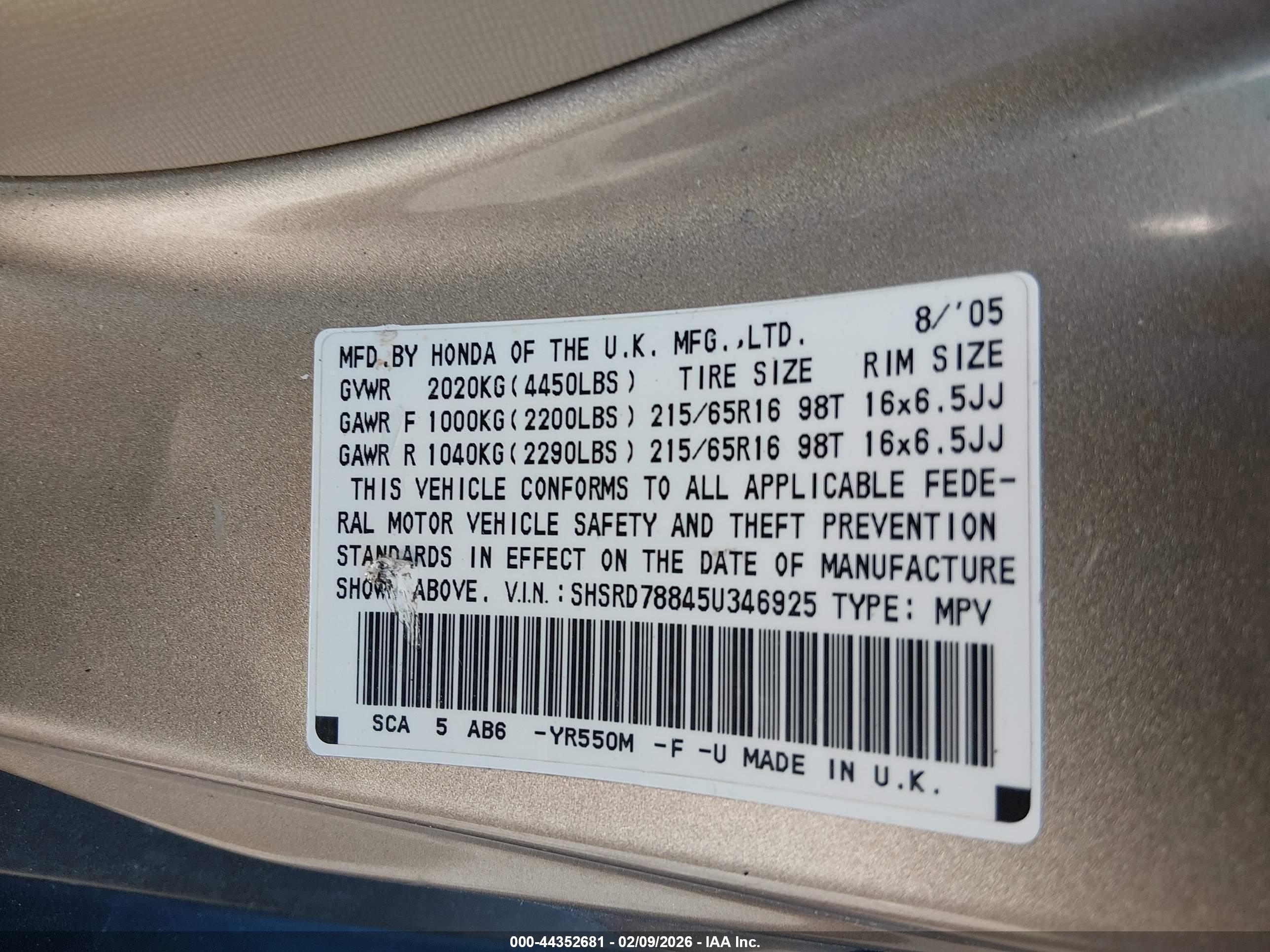 HONDA CR-V image 9