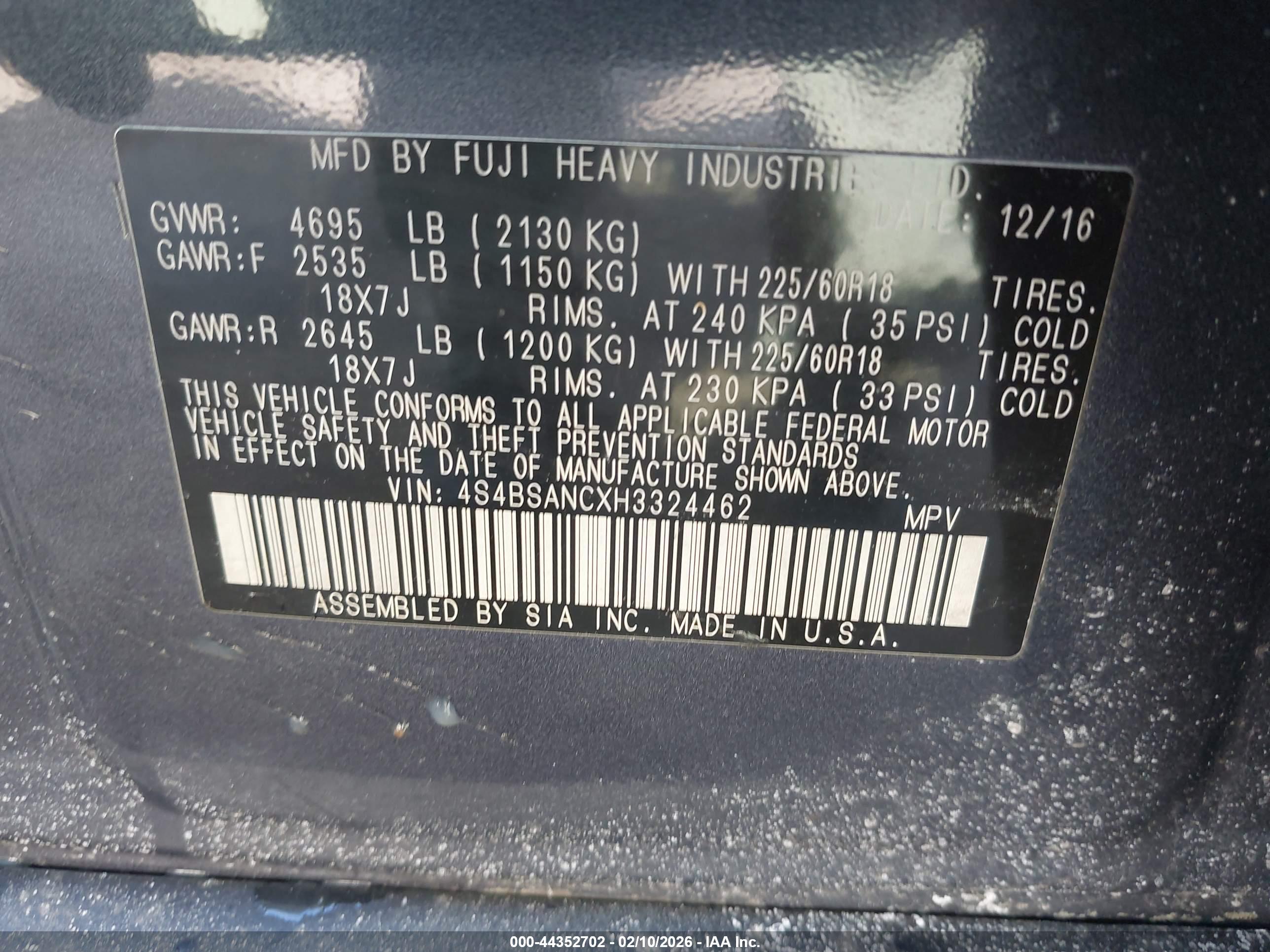 SUBARU OUTBACK image 9