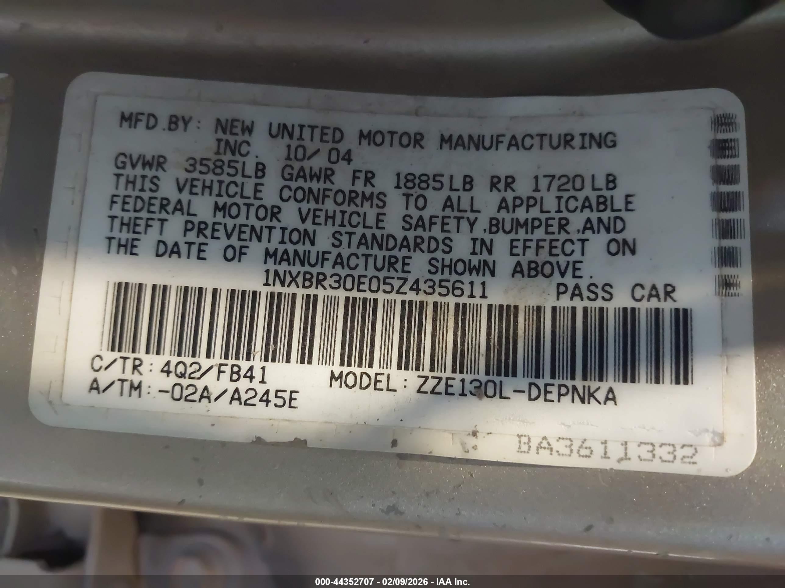 TOYOTA COROLLA image 9