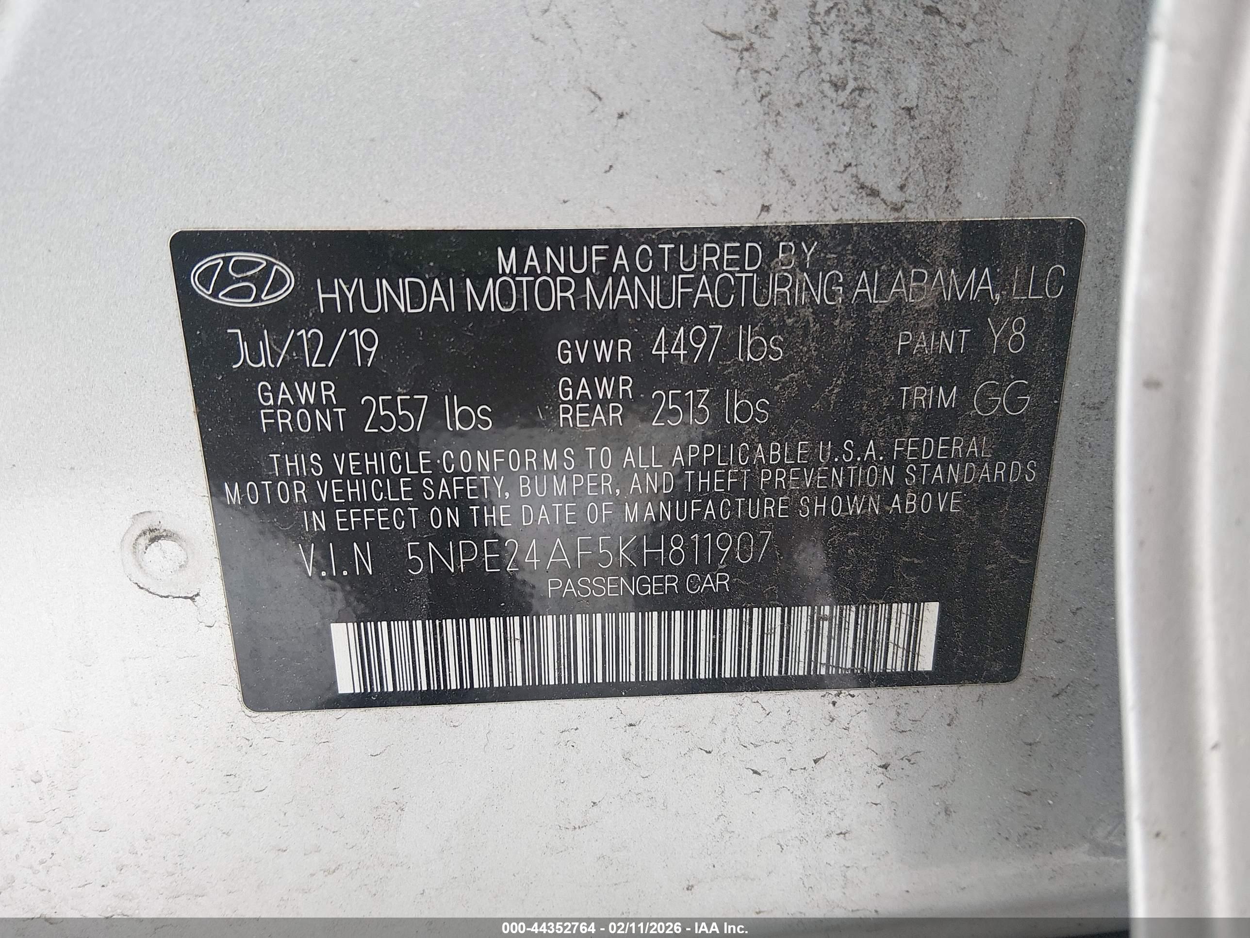 HYUNDAI SONATA image 9