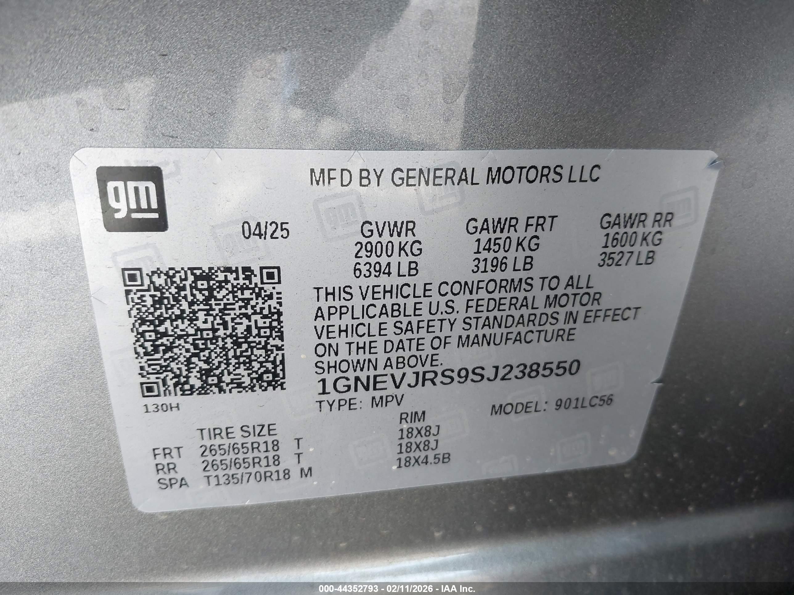 CHEVROLET TRAVERSE image 9