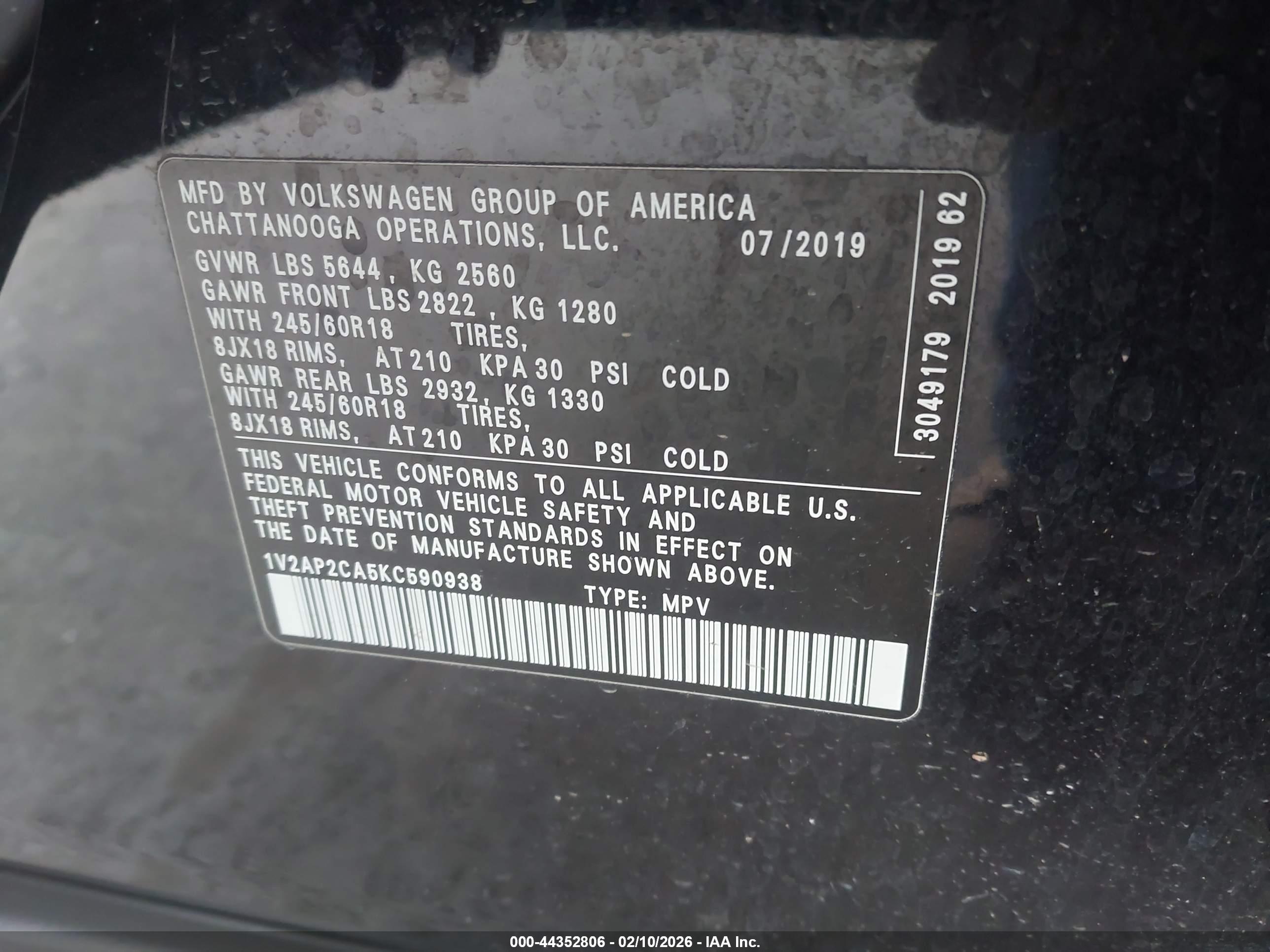 VOLKSWAGEN ATLAS image 9