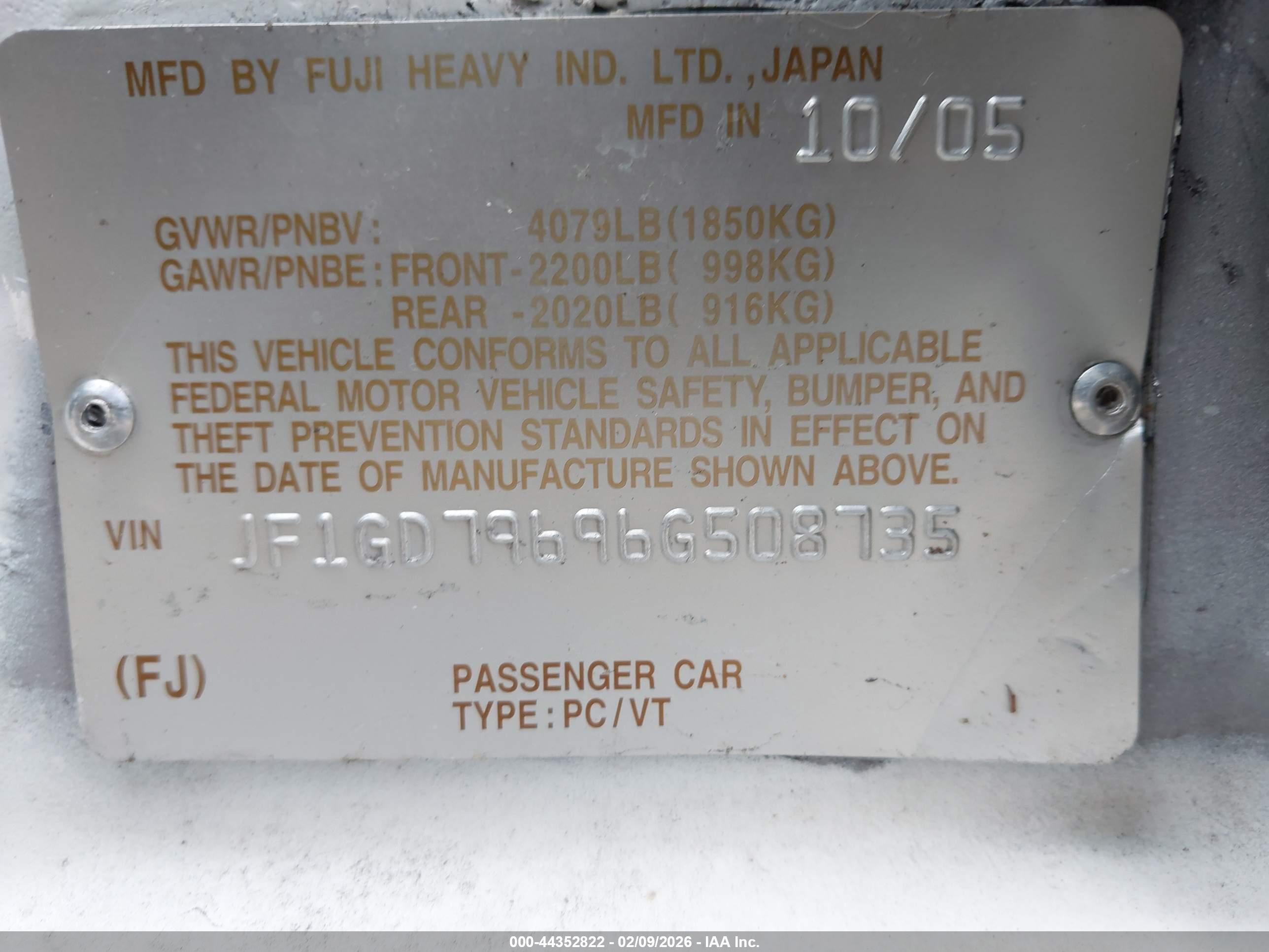 SUBARU IMPREZA image 9