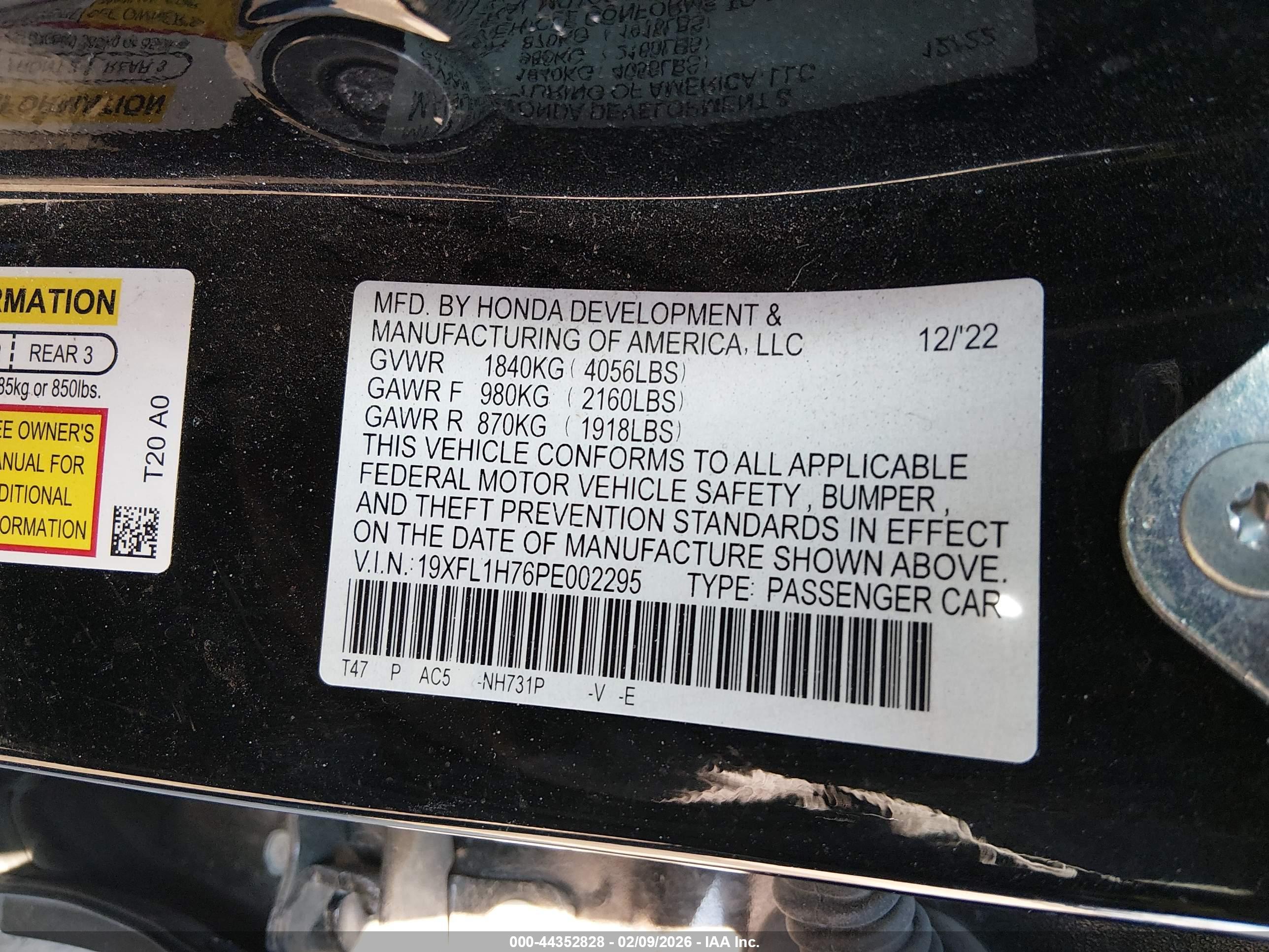 HONDA CIVIC image 9