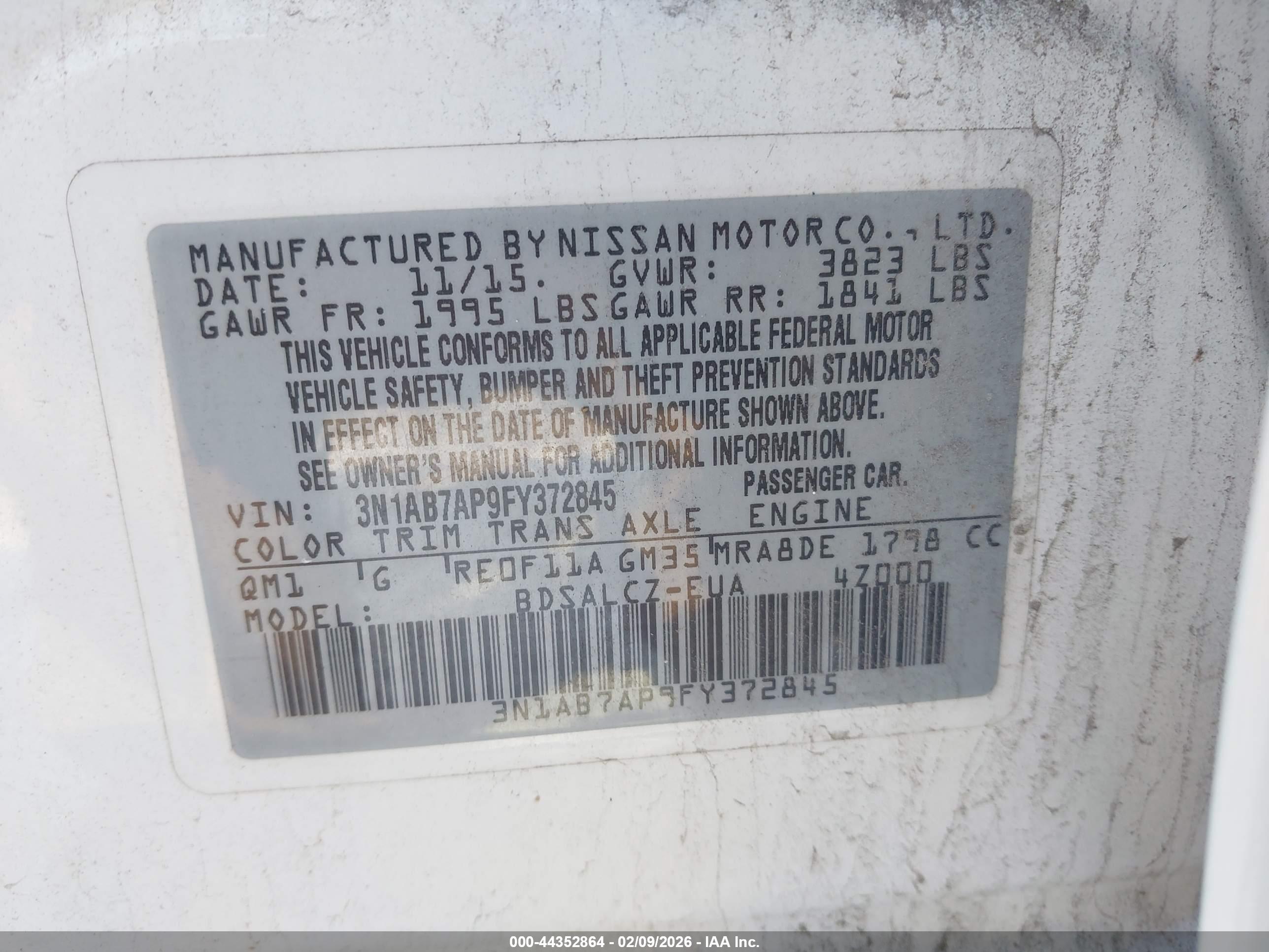 NISSAN SENTRA image 9