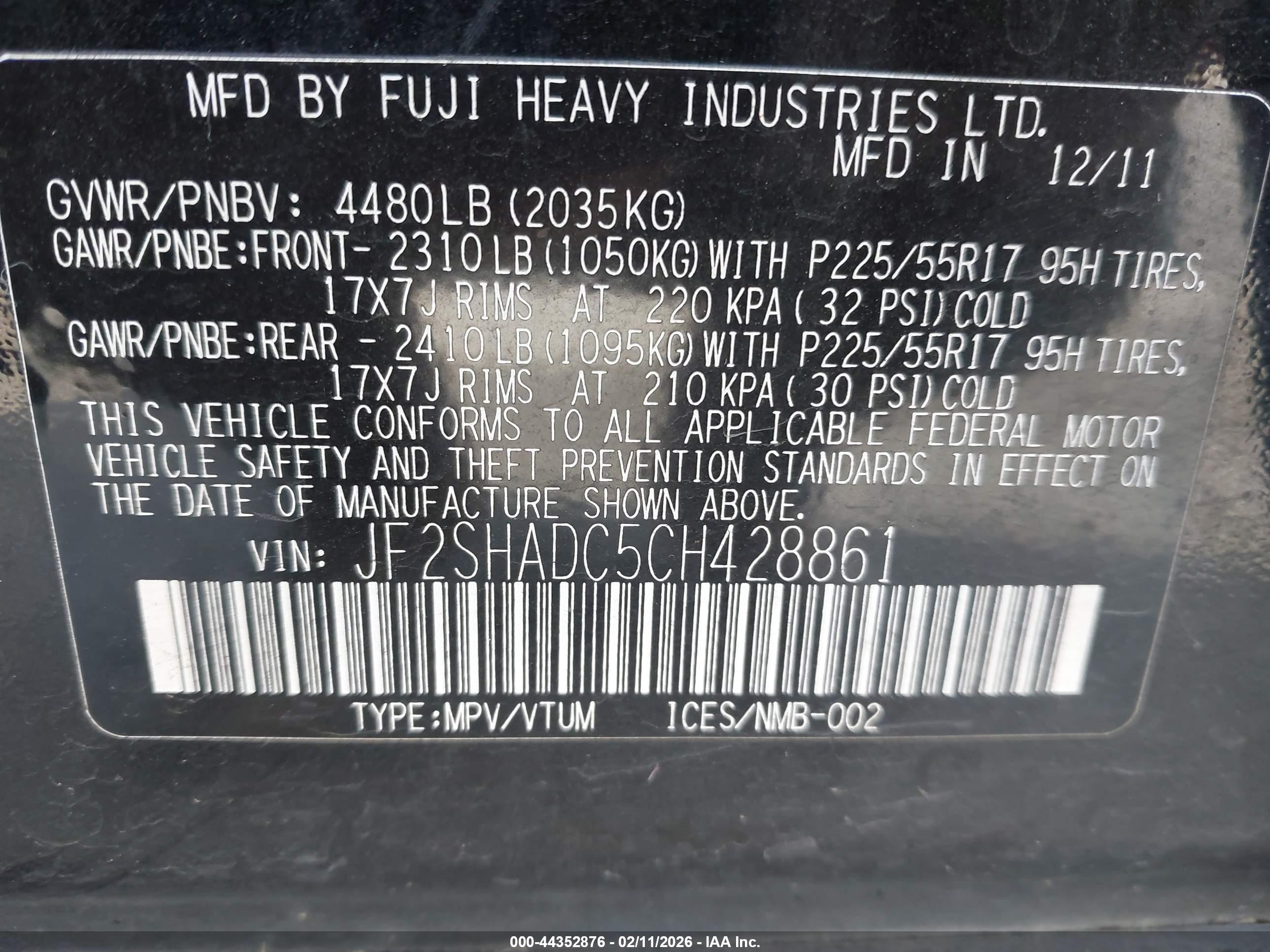 SUBARU FORESTER image 9