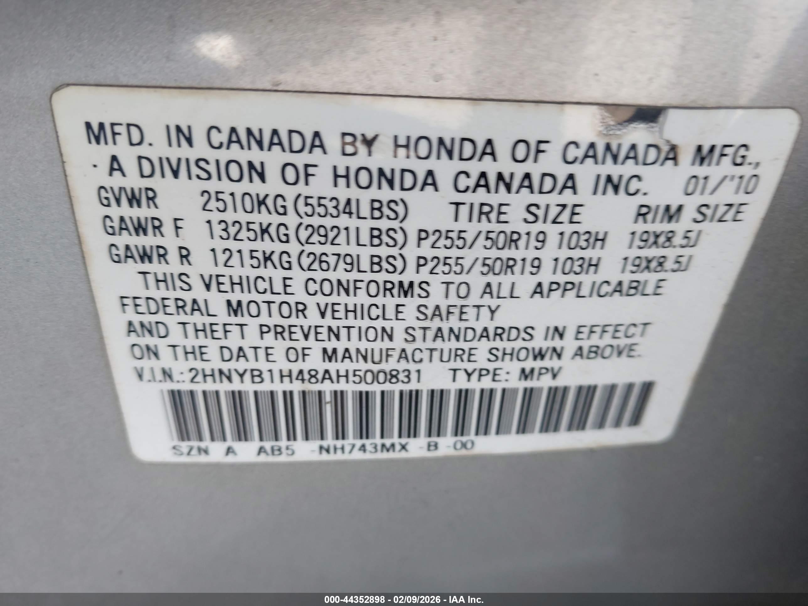 ACURA ZDX image 9
