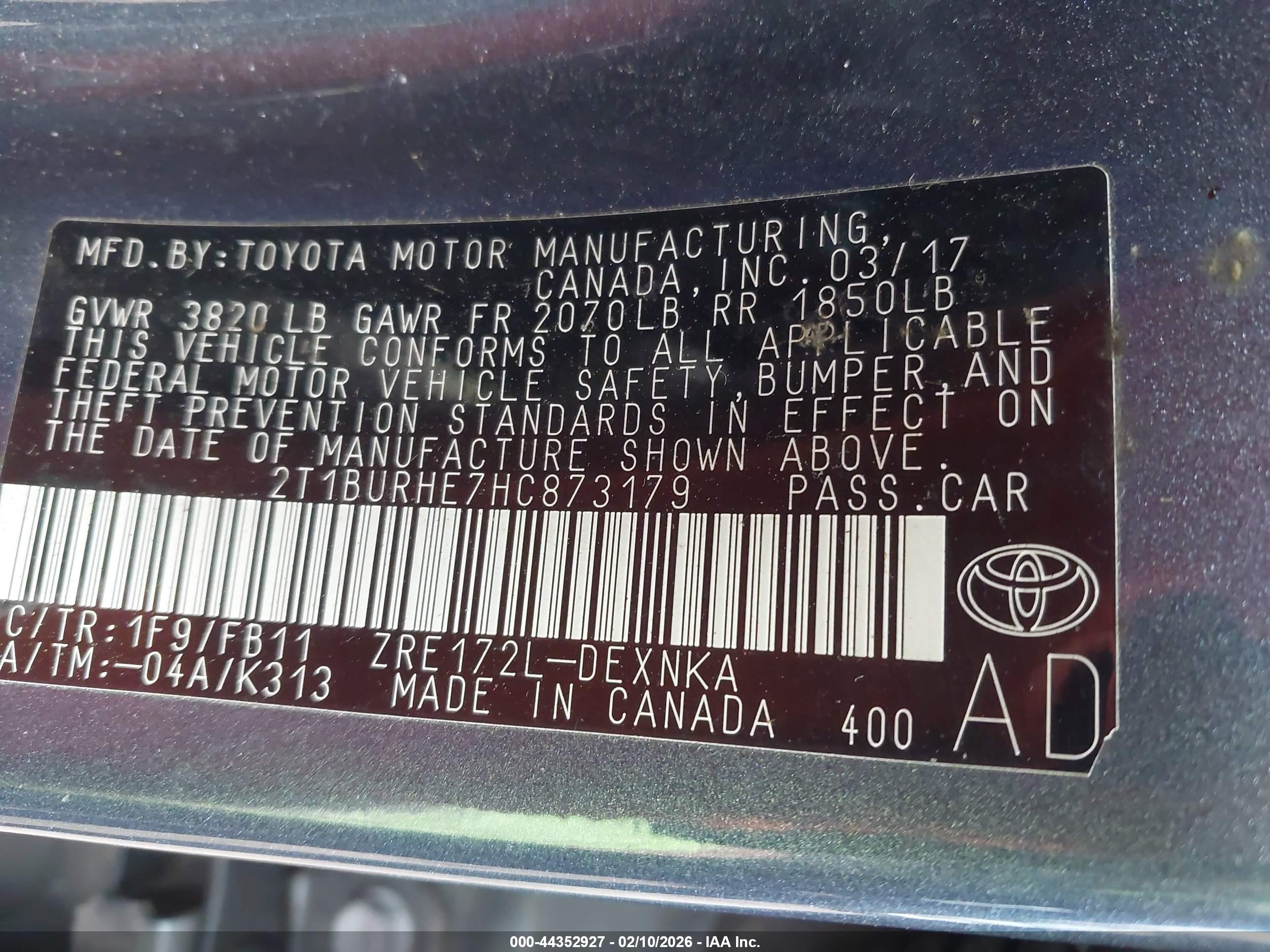 TOYOTA COROLLA image 9