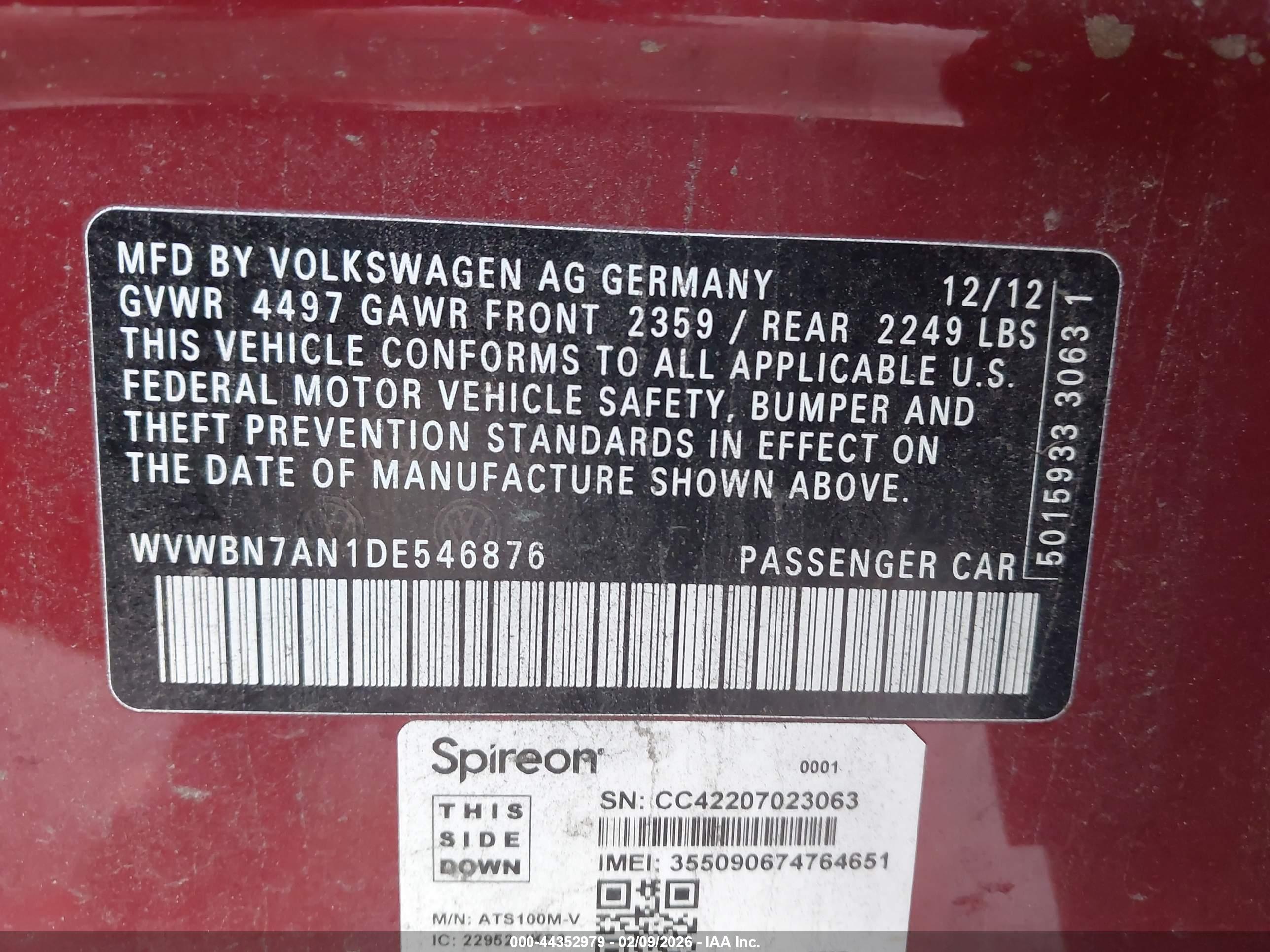 VOLKSWAGEN CC image 9