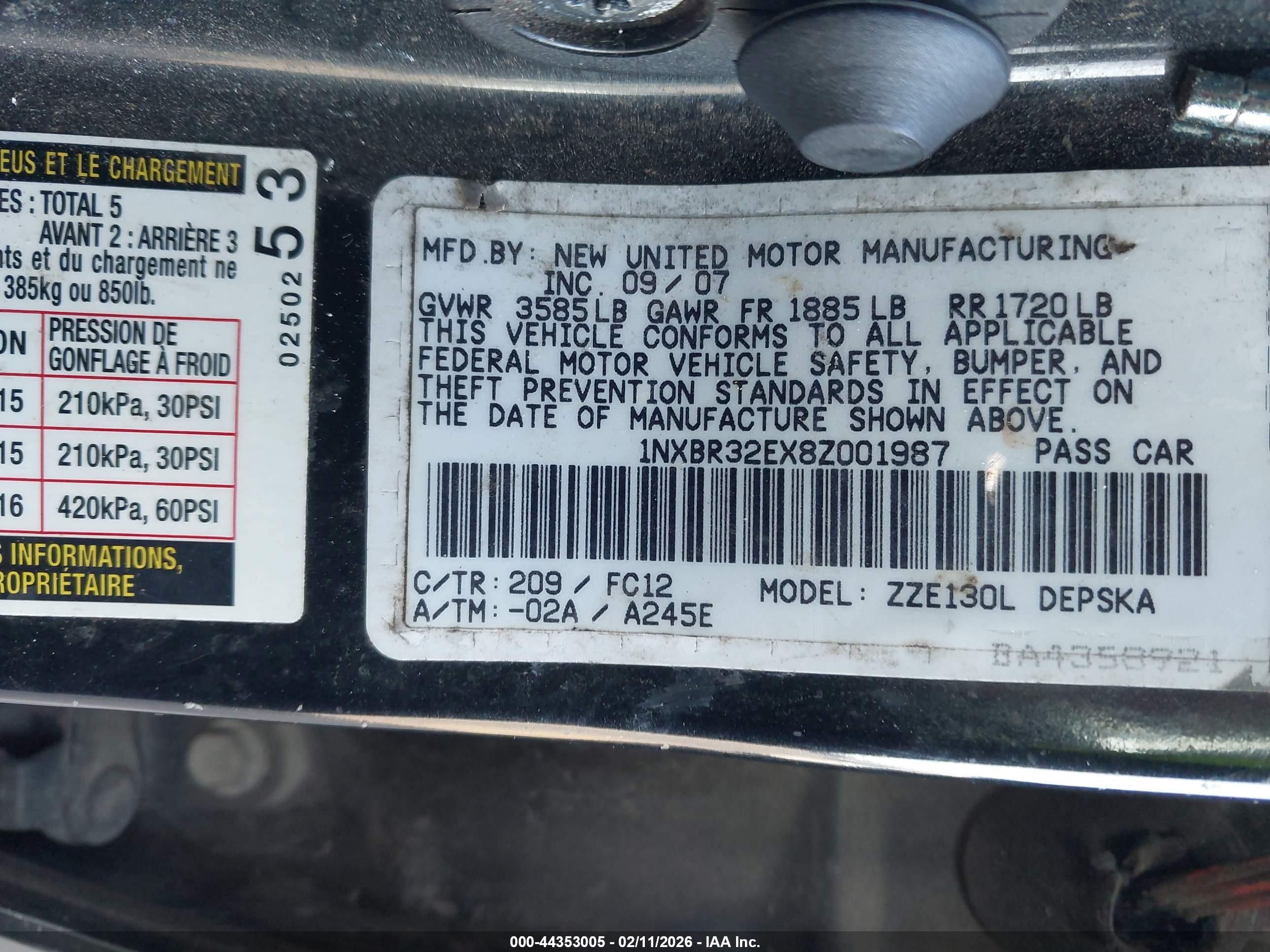 TOYOTA COROLLA image 9