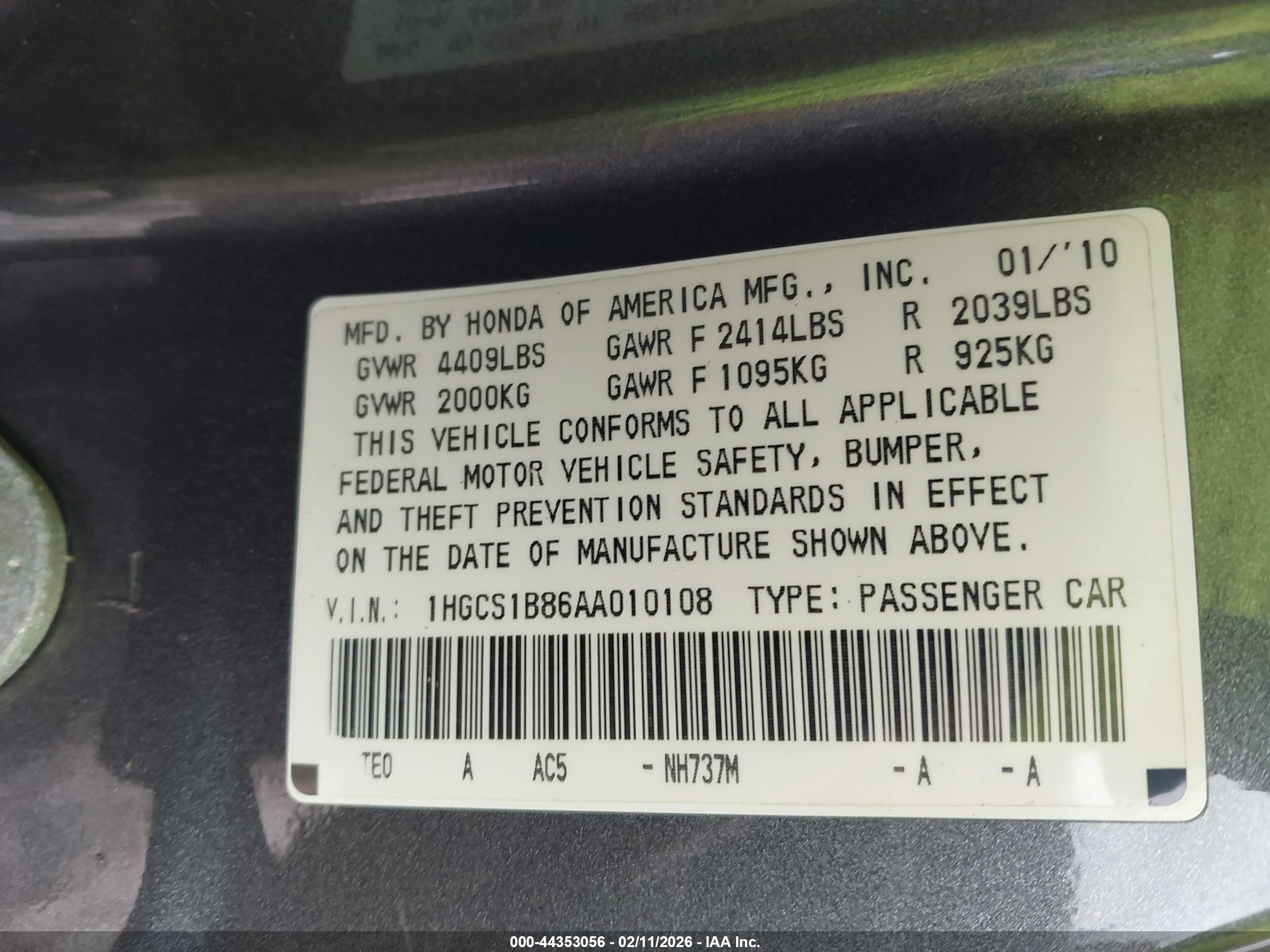 HONDA ACCORD image 9