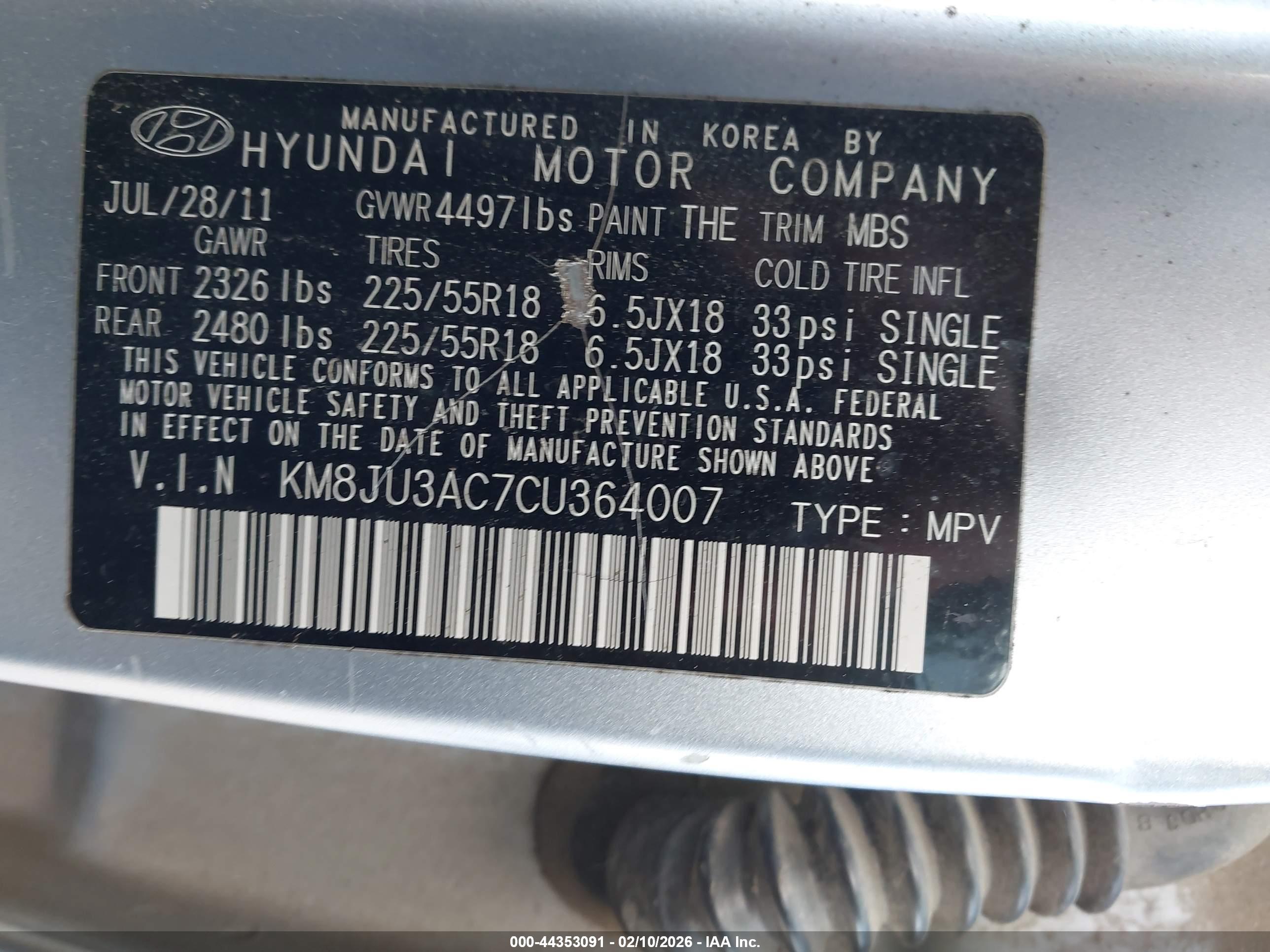 HYUNDAI TUCSON image 9