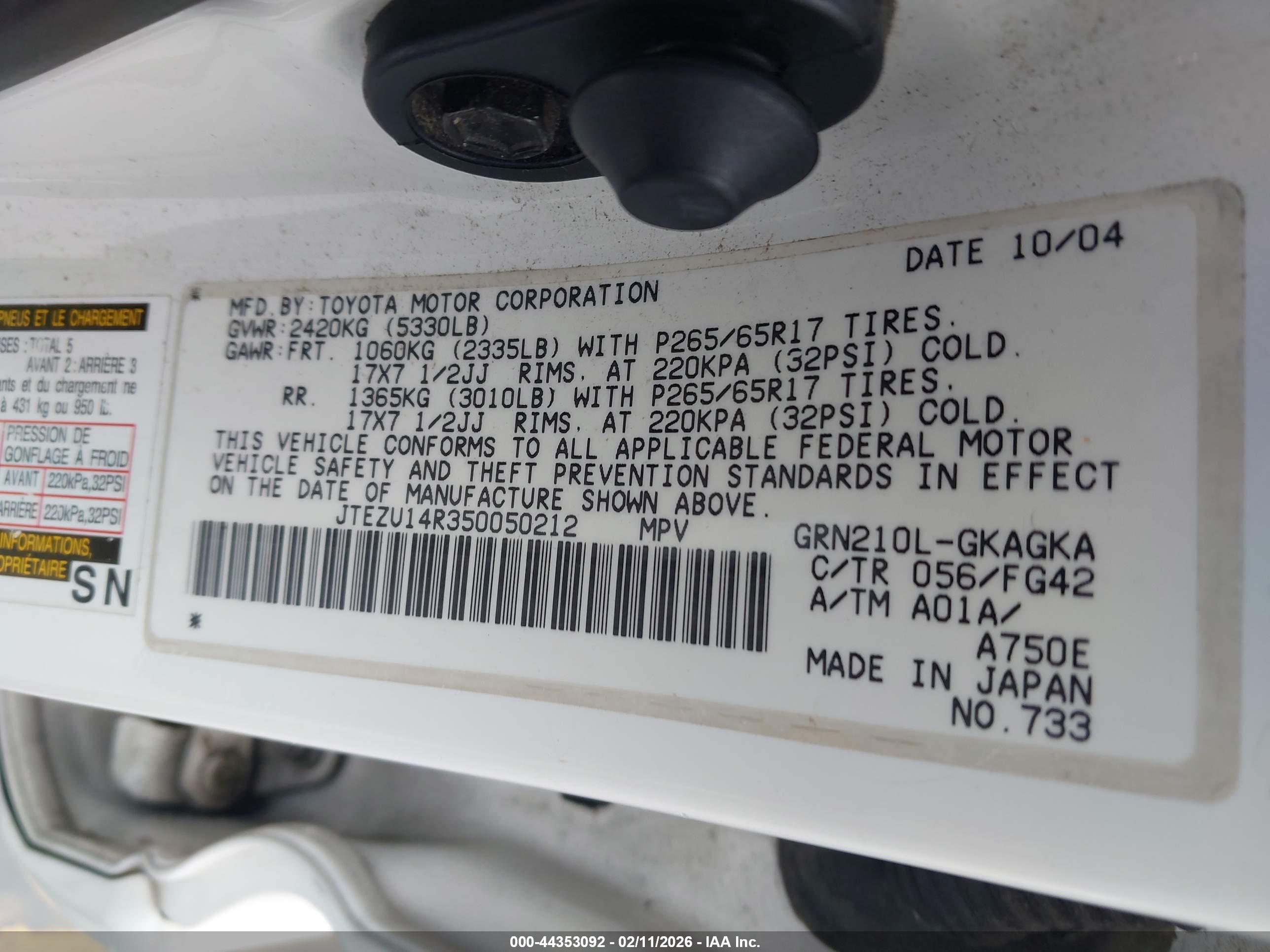 TOYOTA 4RUNNER image 9