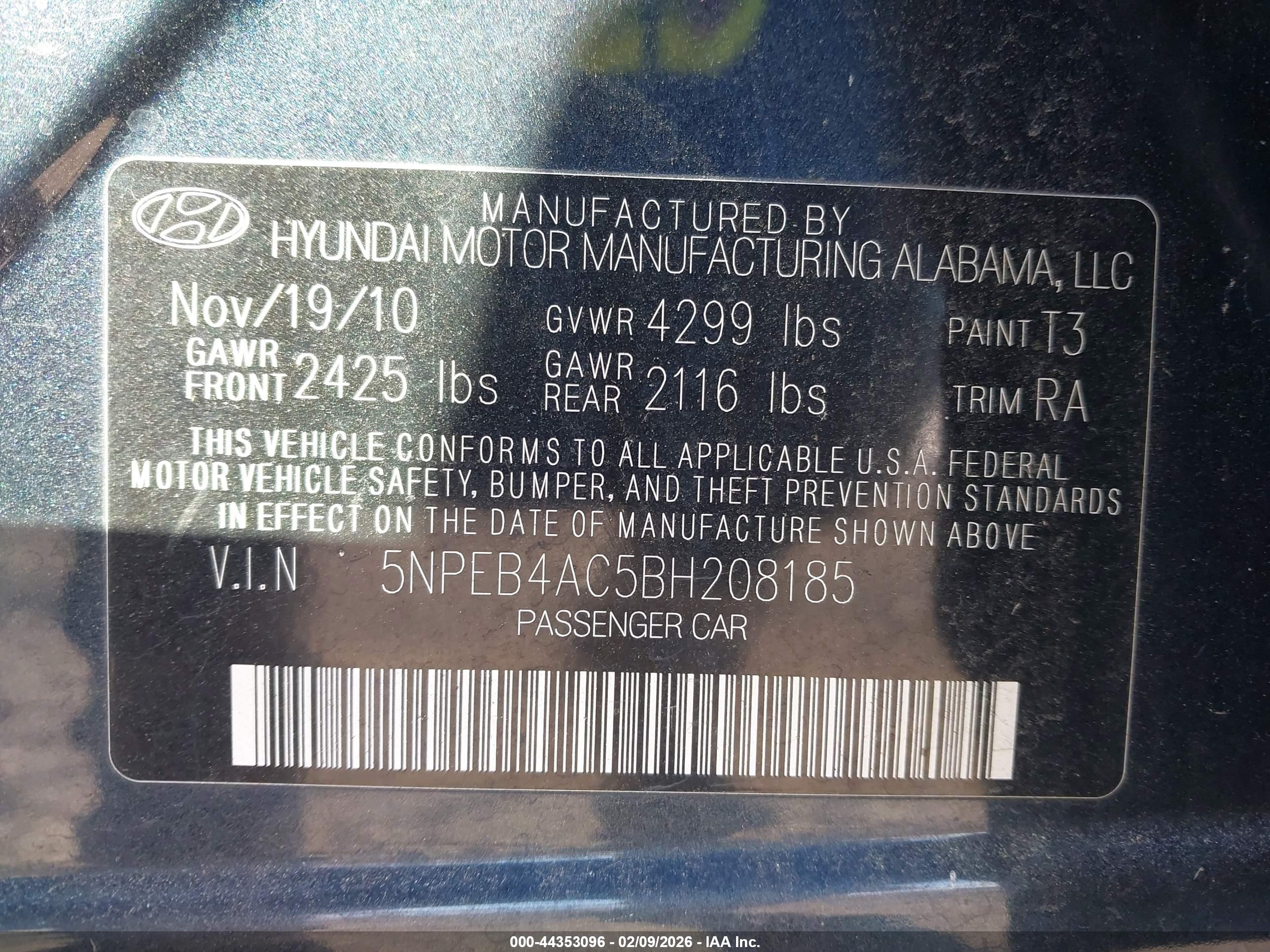 HYUNDAI SONATA image 9