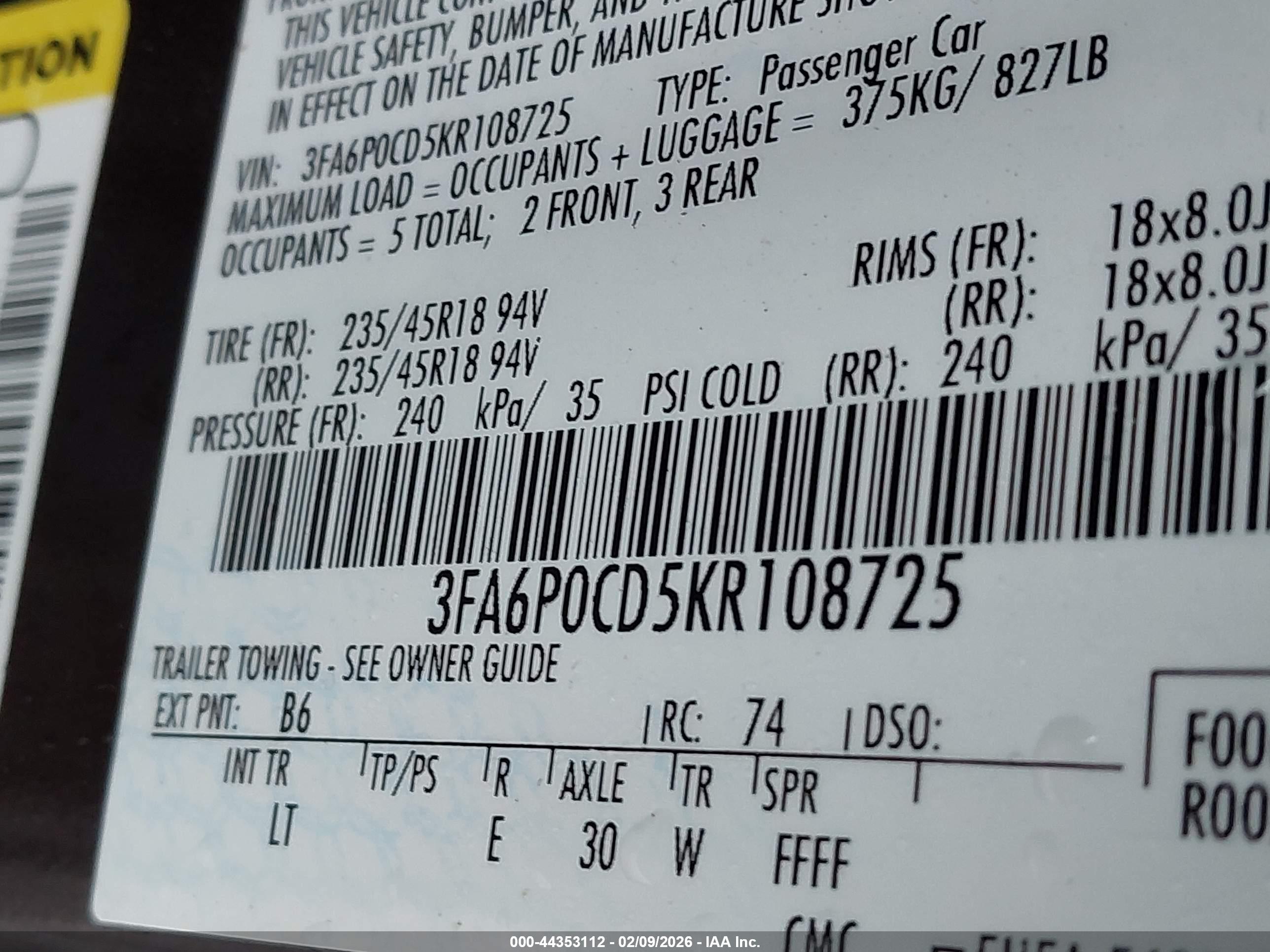 FORD FUSION image 9