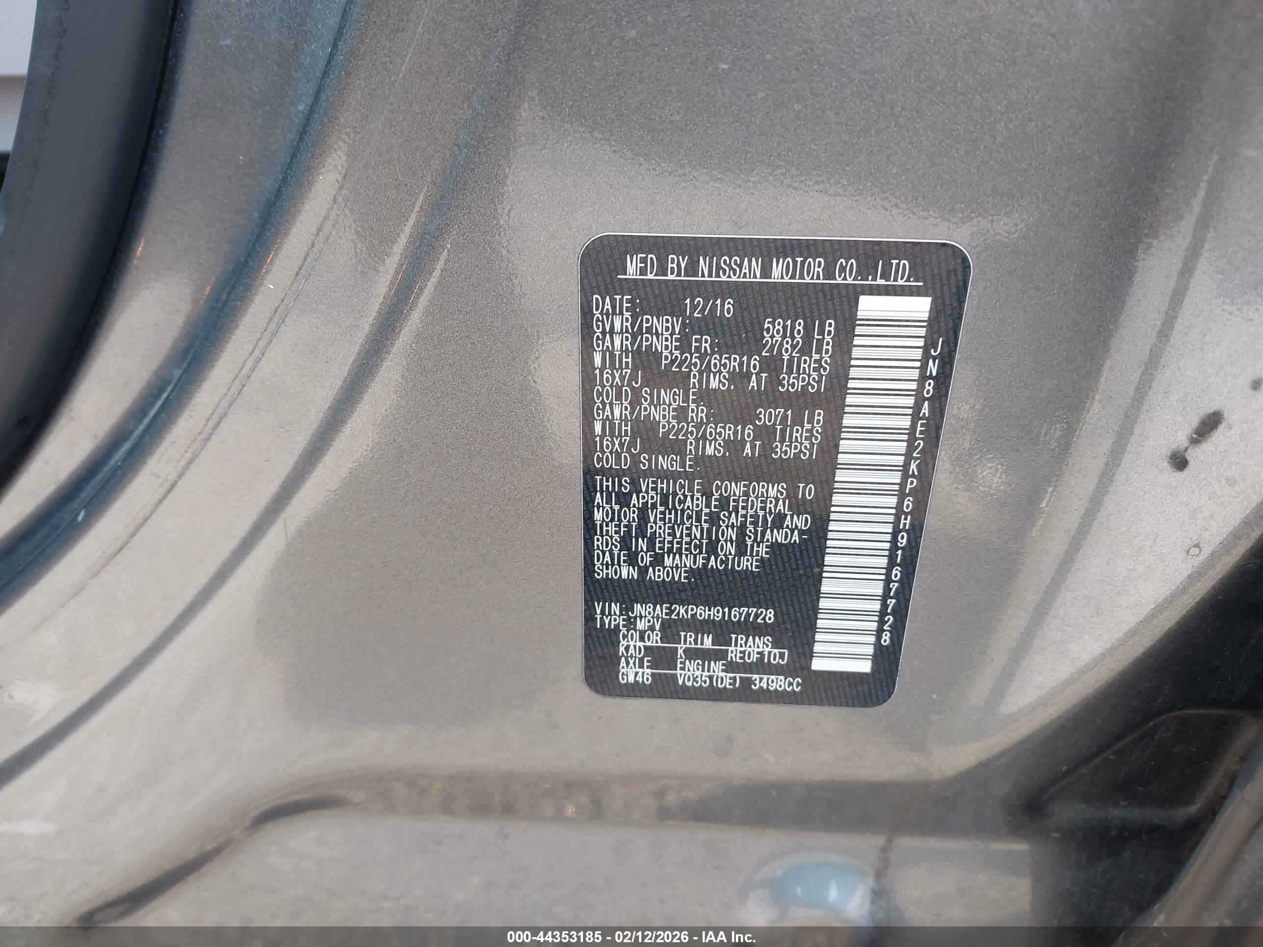 NISSAN QUEST image 9