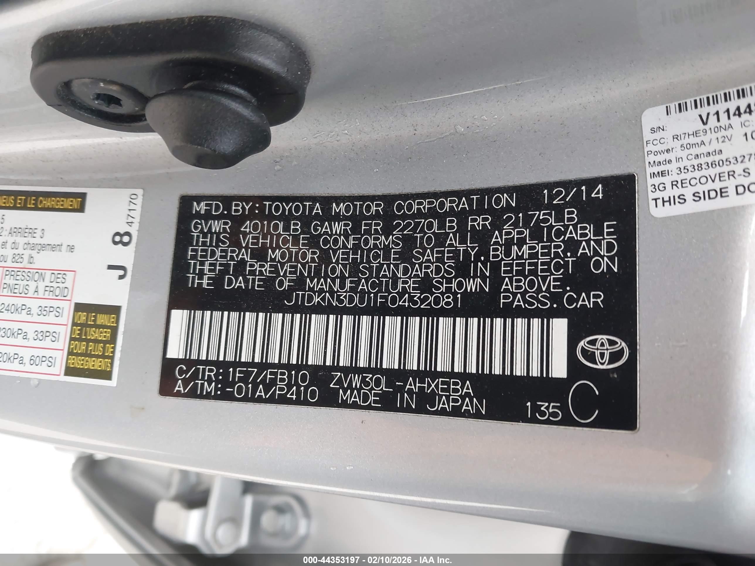 TOYOTA PRIUS image 9