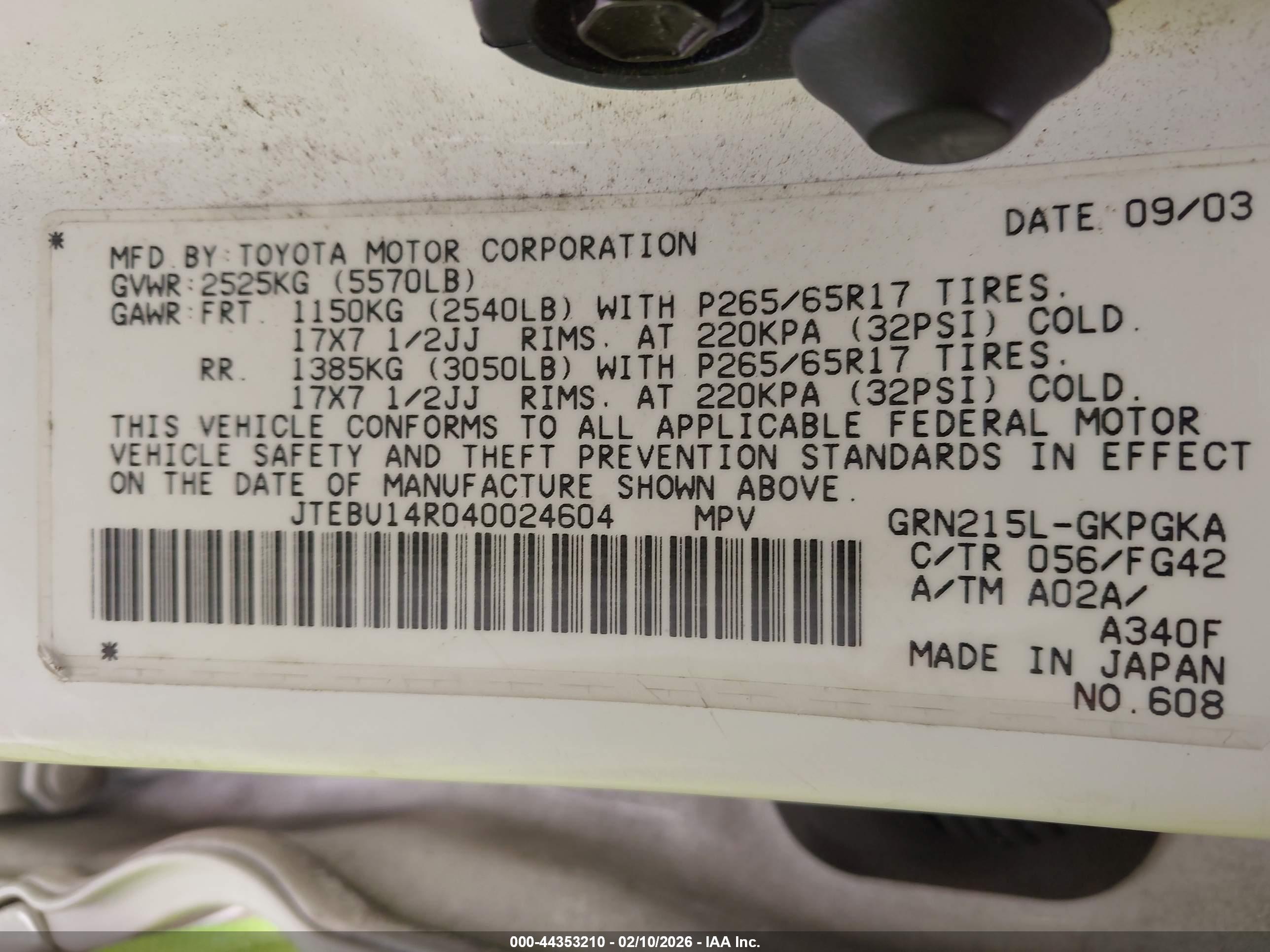 TOYOTA 4RUNNER image 9