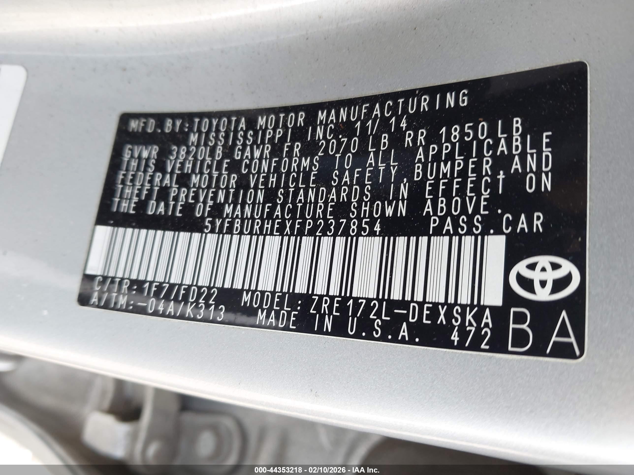 TOYOTA COROLLA image 9
