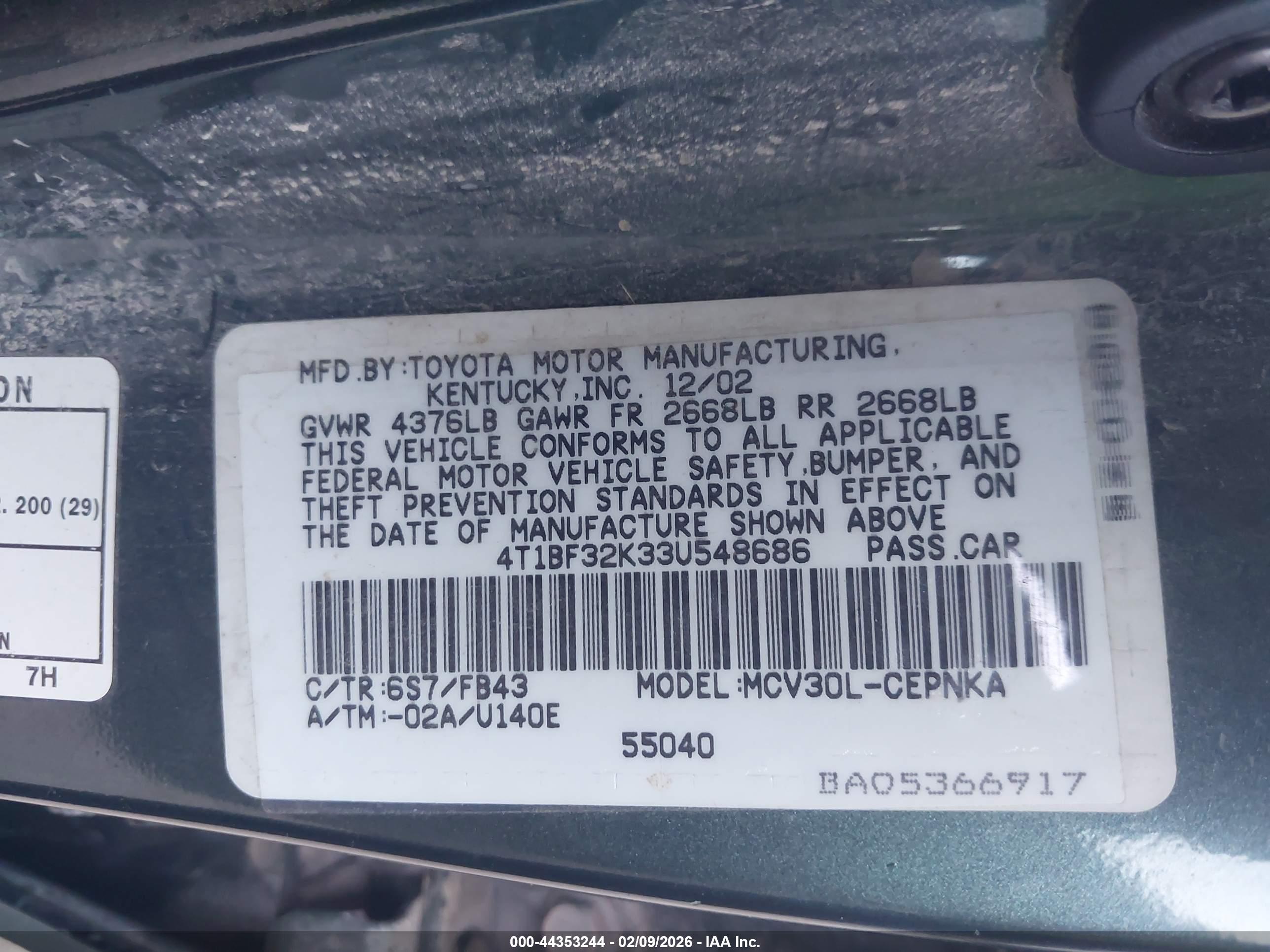TOYOTA CAMRY image 9