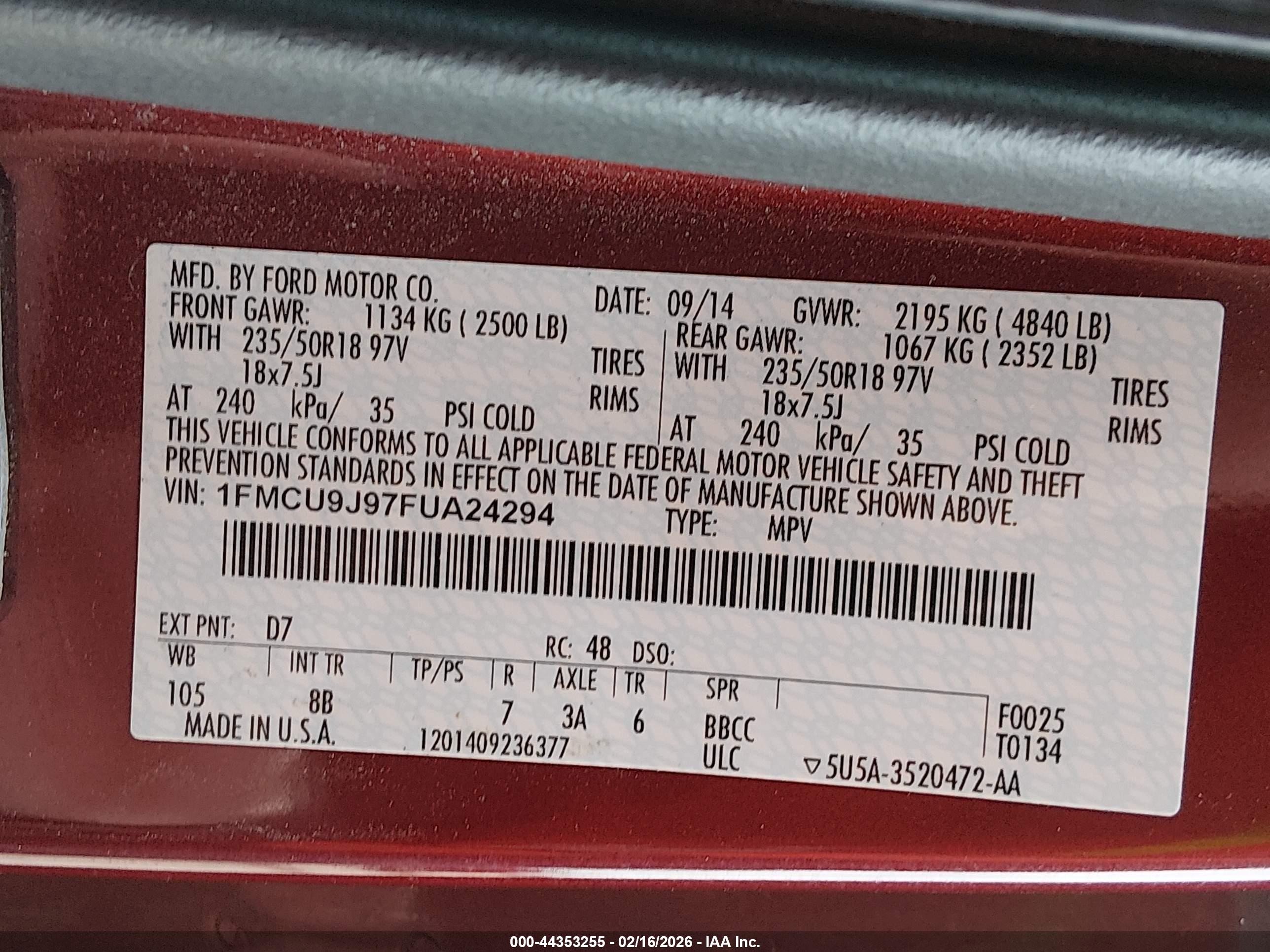 FORD ESCAPE image 9