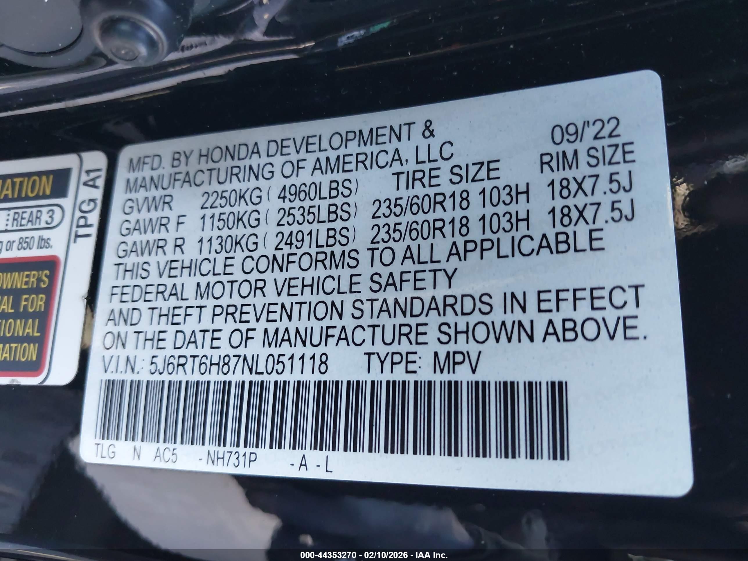 HONDA CR-V image 9