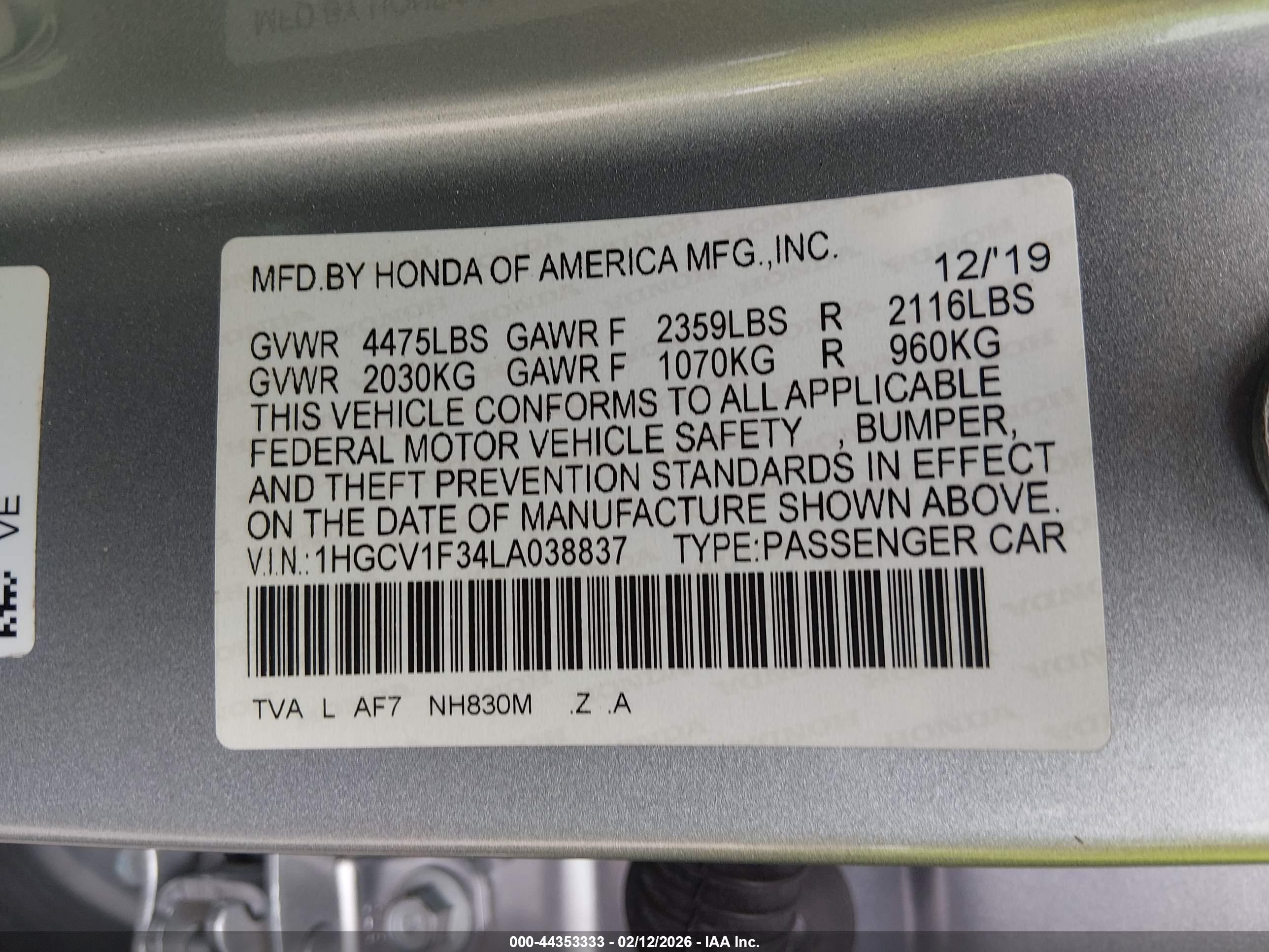 HONDA ACCORD image 9