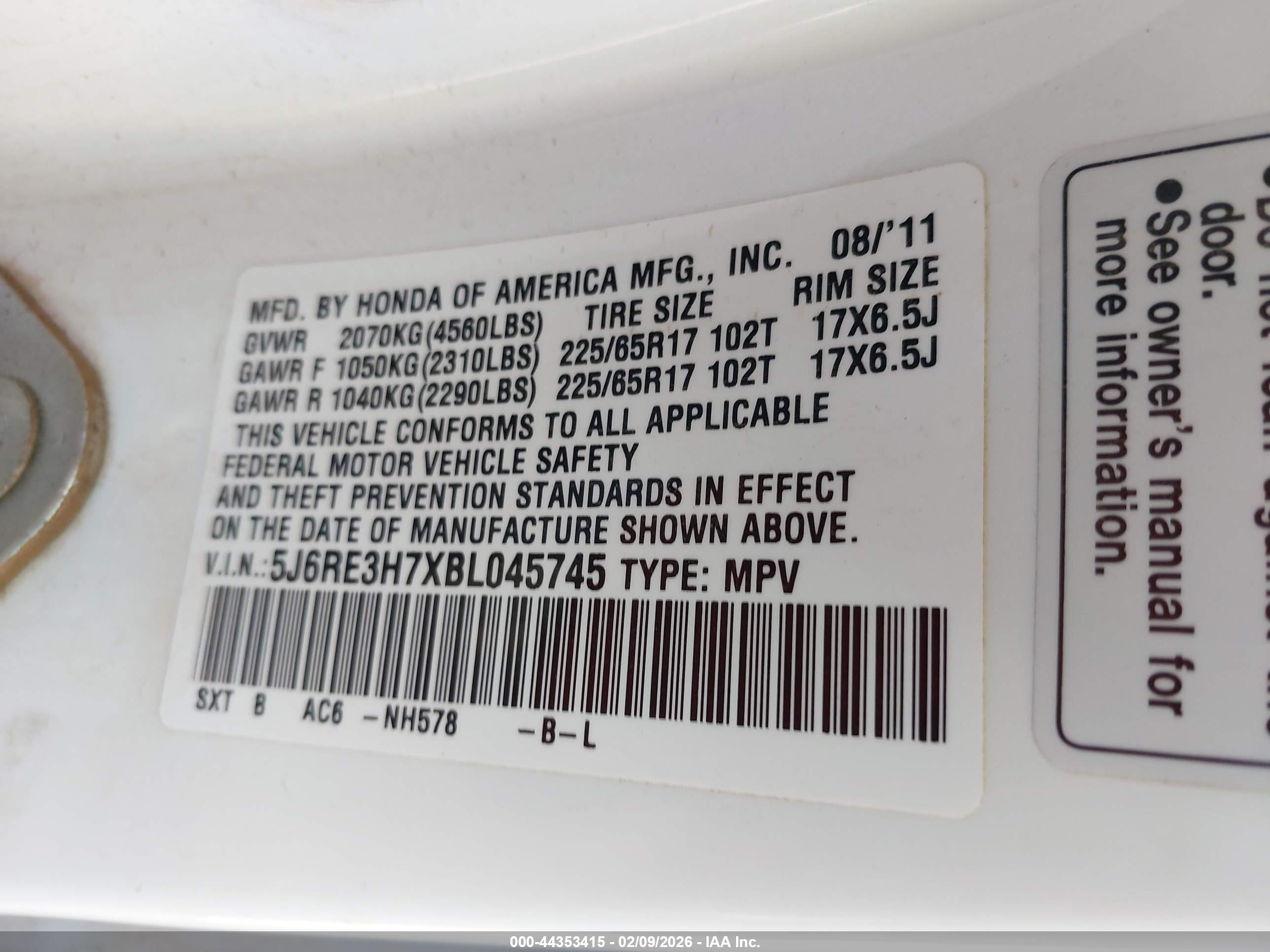 HONDA CR-V image 9