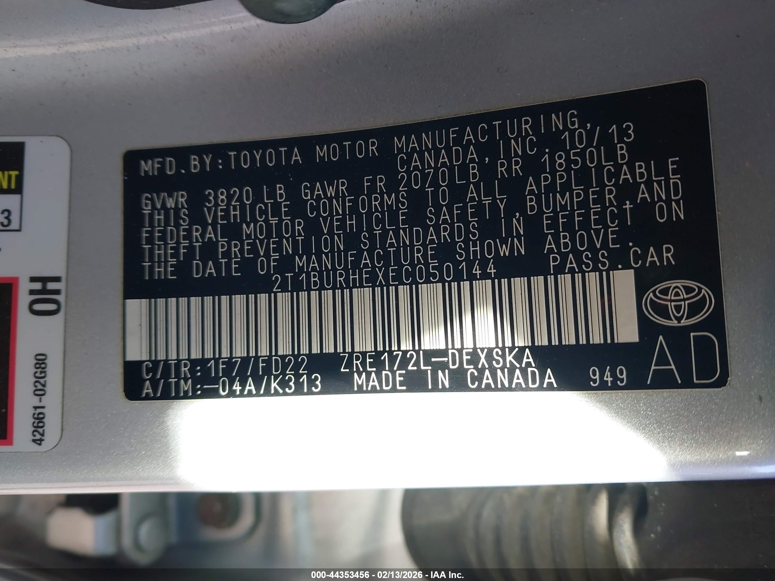 TOYOTA COROLLA image 9