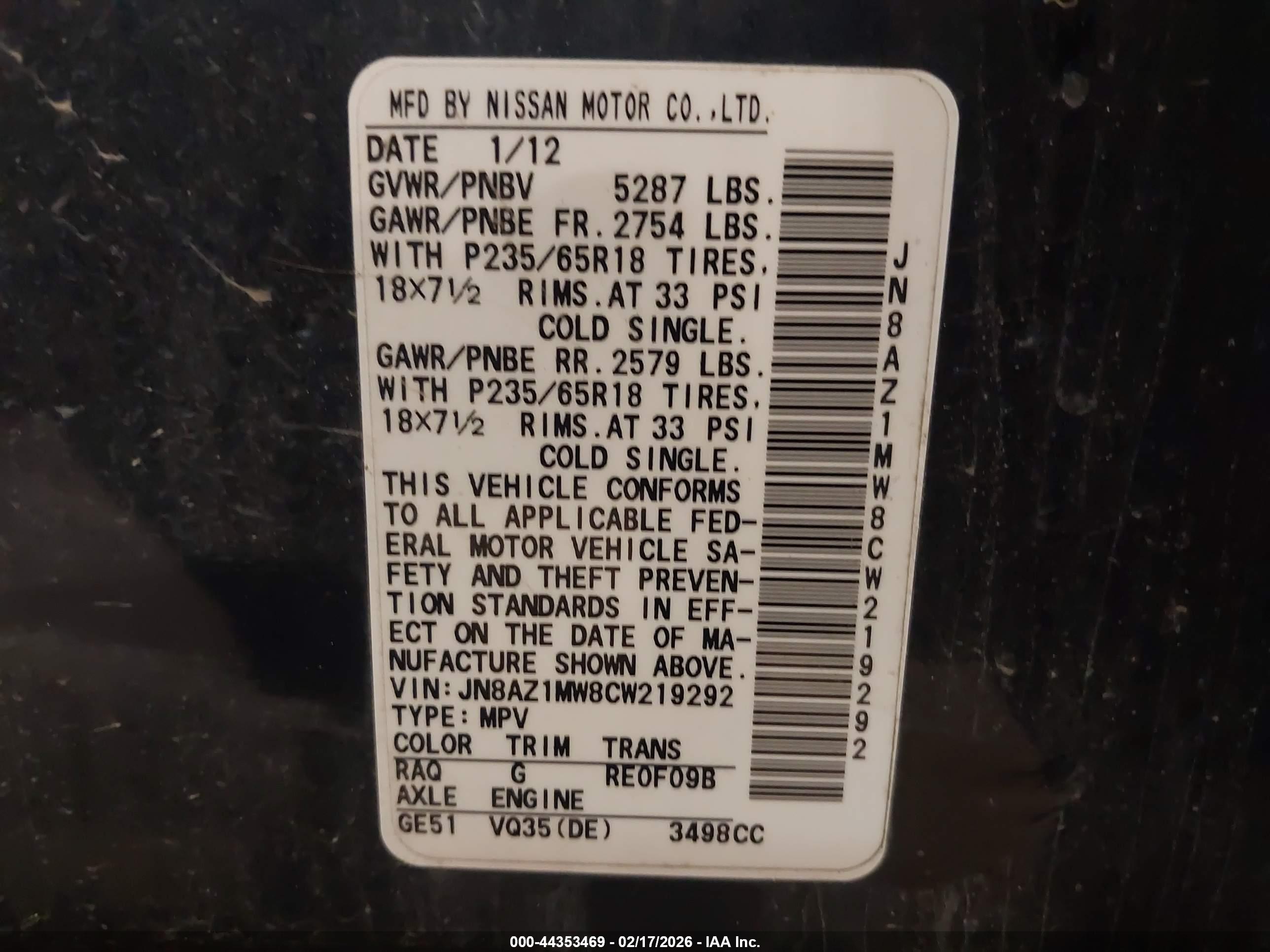 NISSAN MURANO image 9