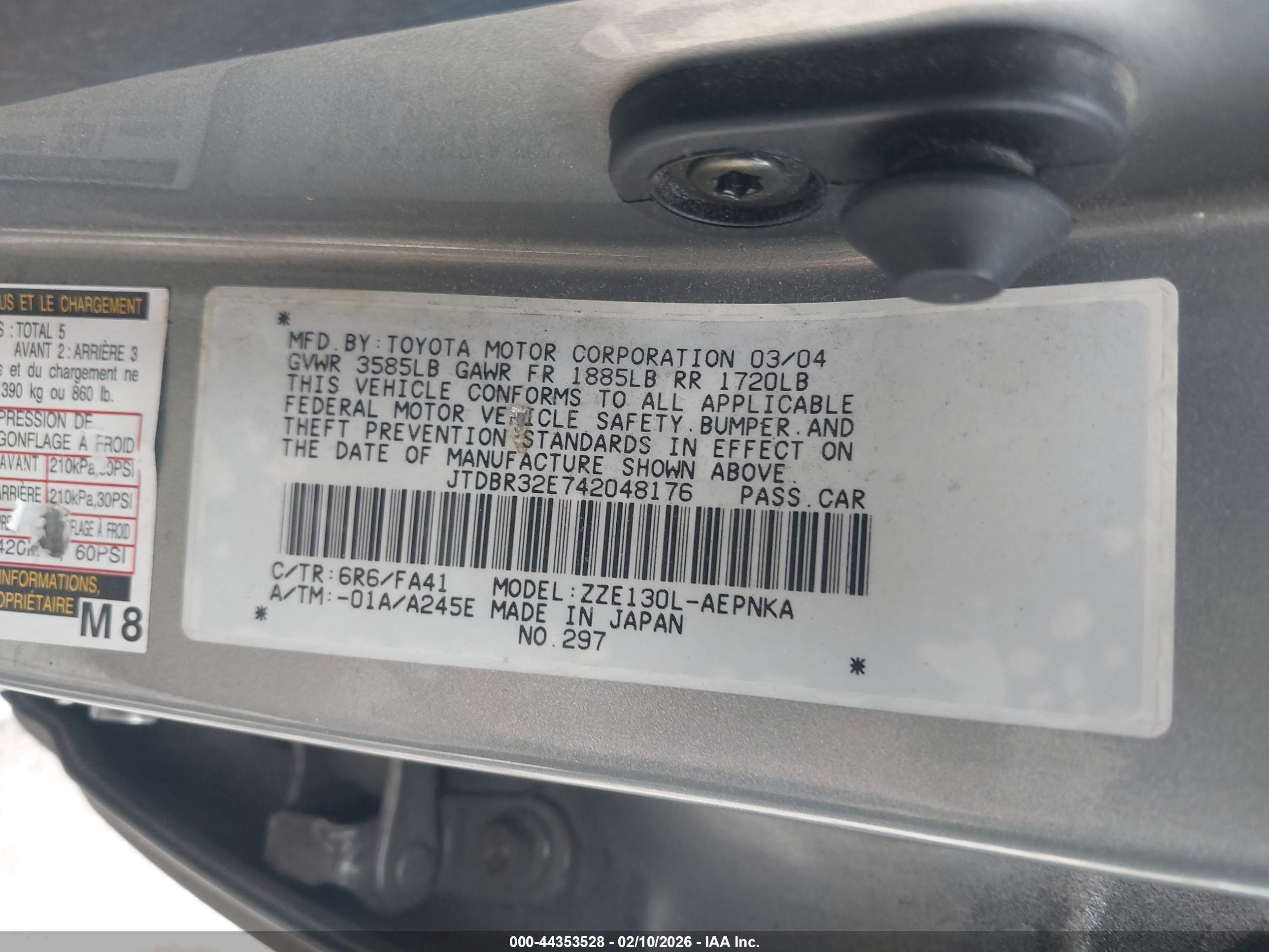TOYOTA COROLLA image 9