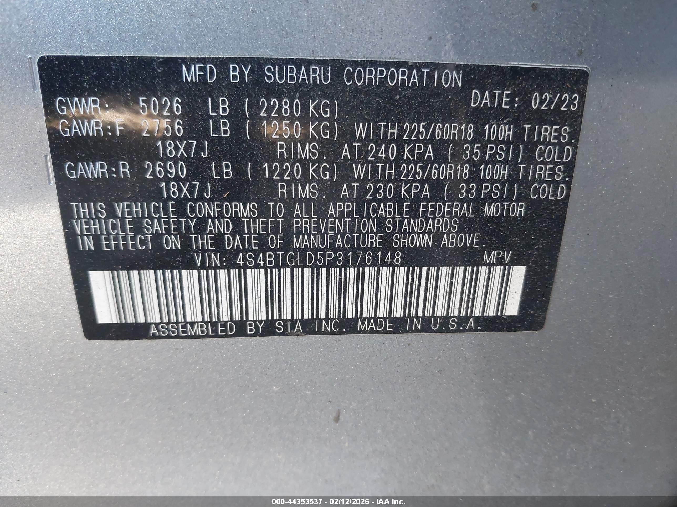 SUBARU OUTBACK image 9