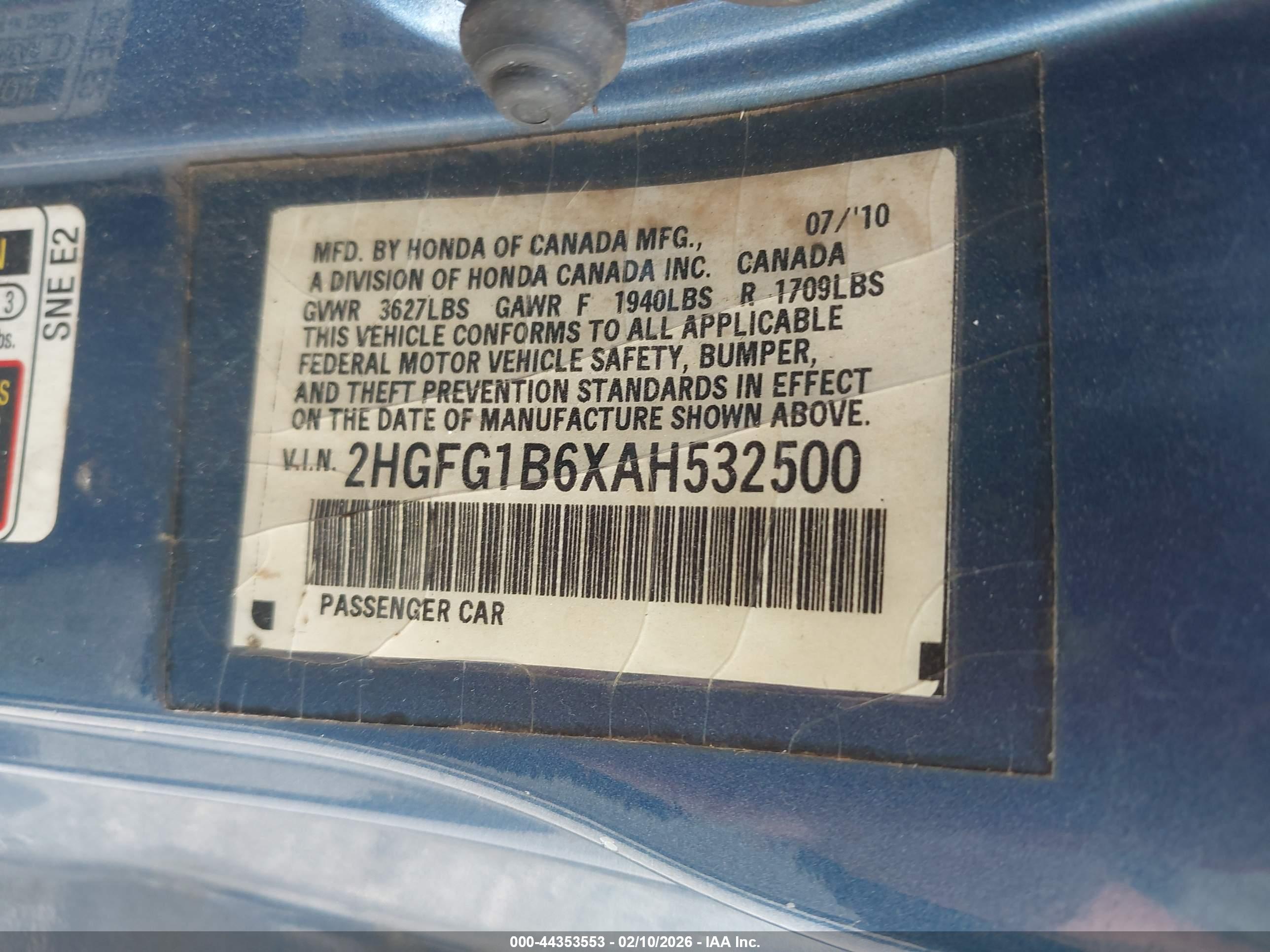 HONDA CIVIC image 9