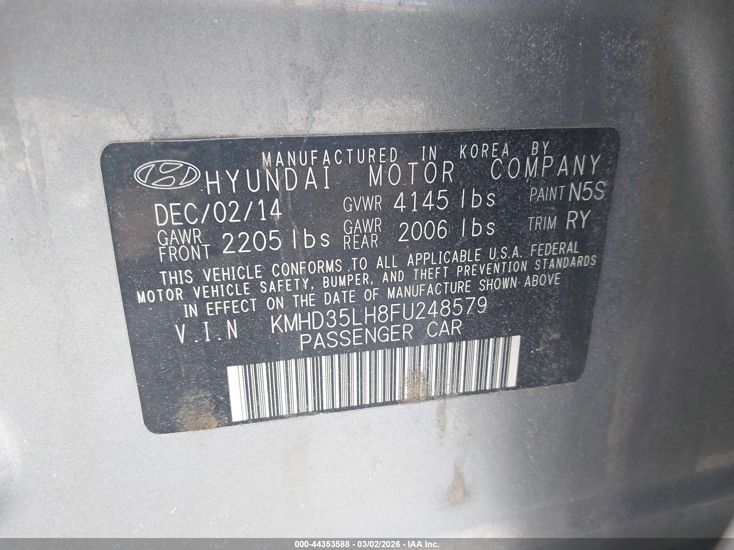 HYUNDAI ELANTRA image 9
