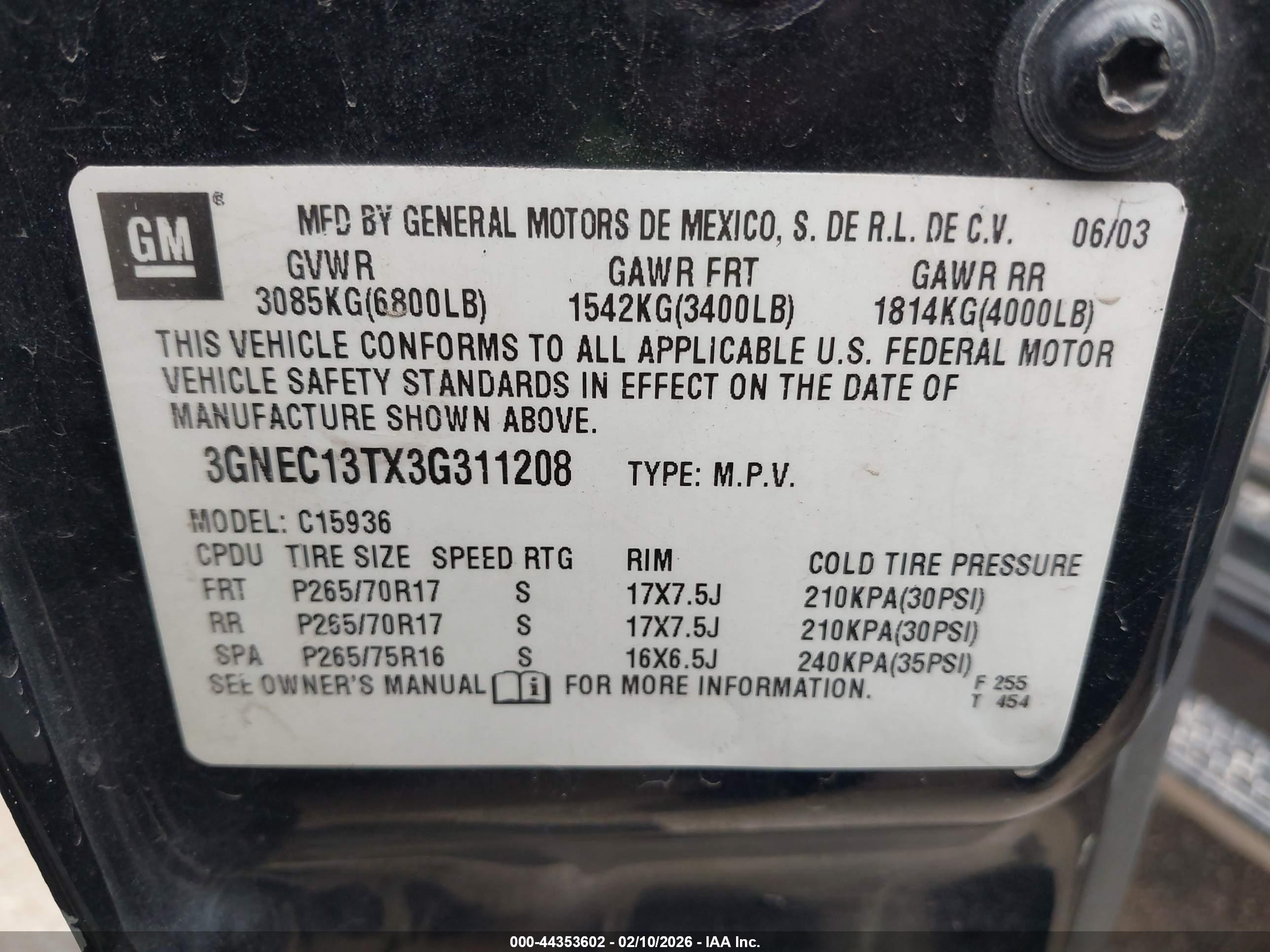 CHEVROLET AVALANCHE image 9