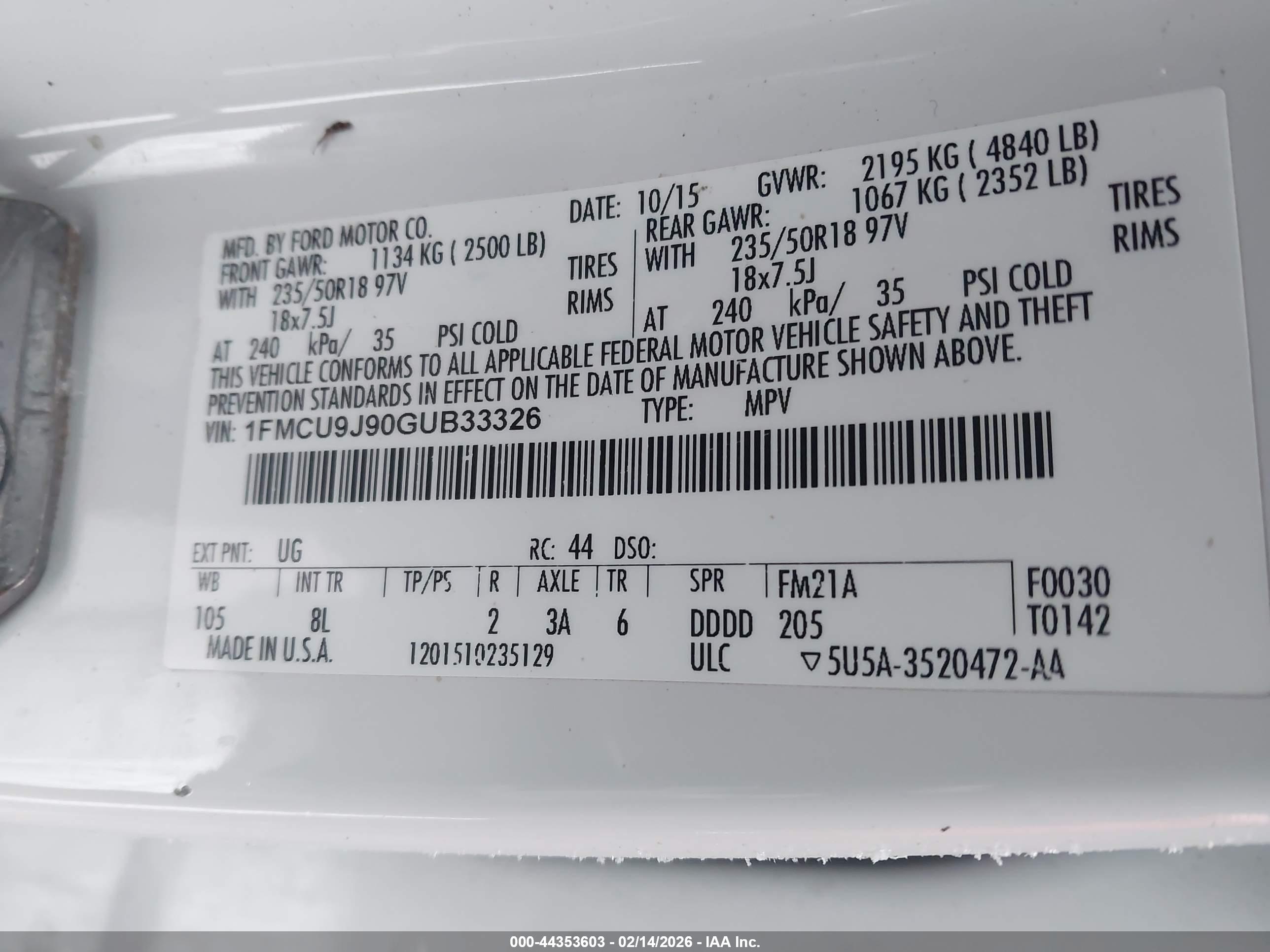 FORD ESCAPE image 9
