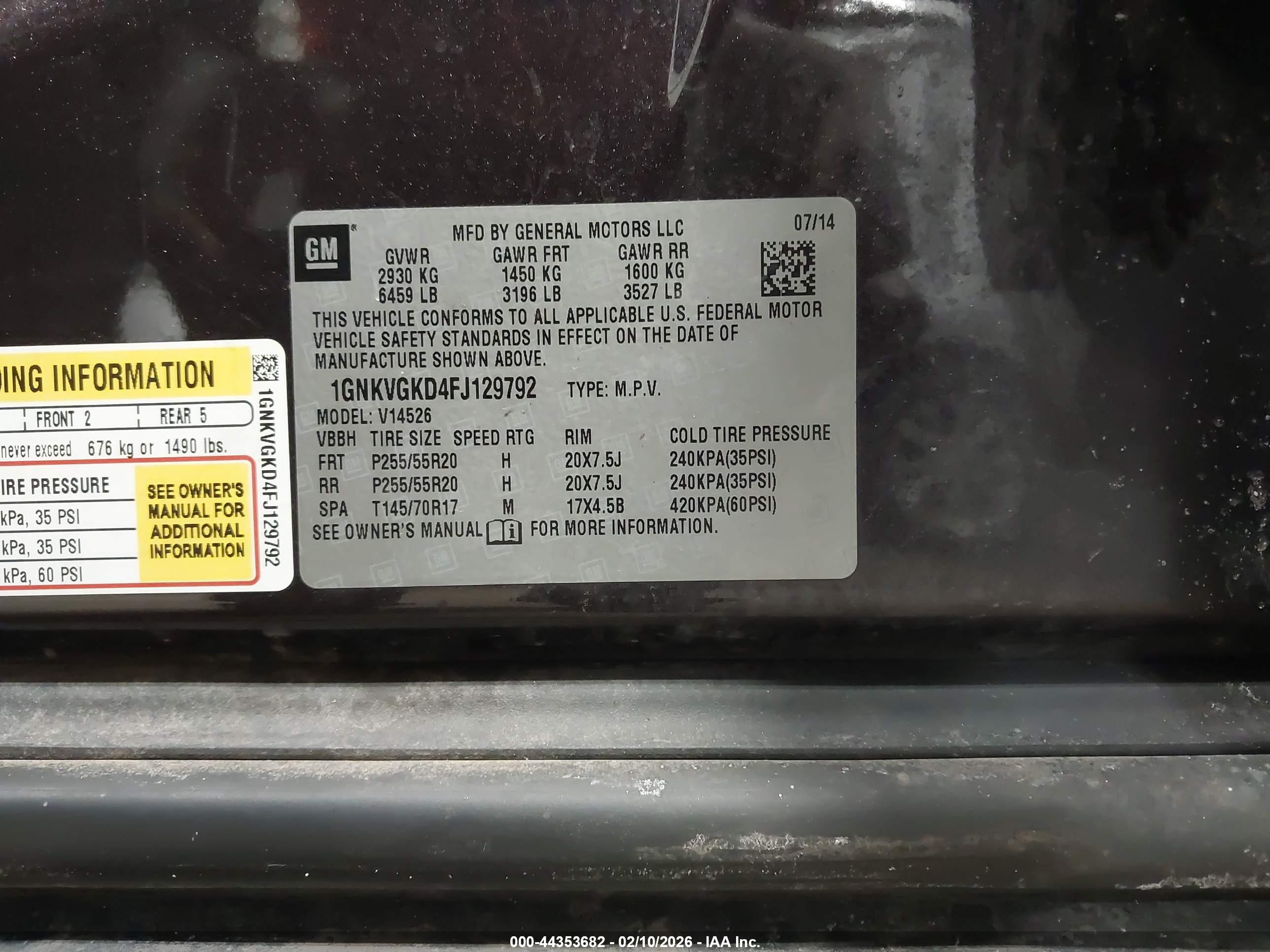 CHEVROLET TRAVERSE image 9