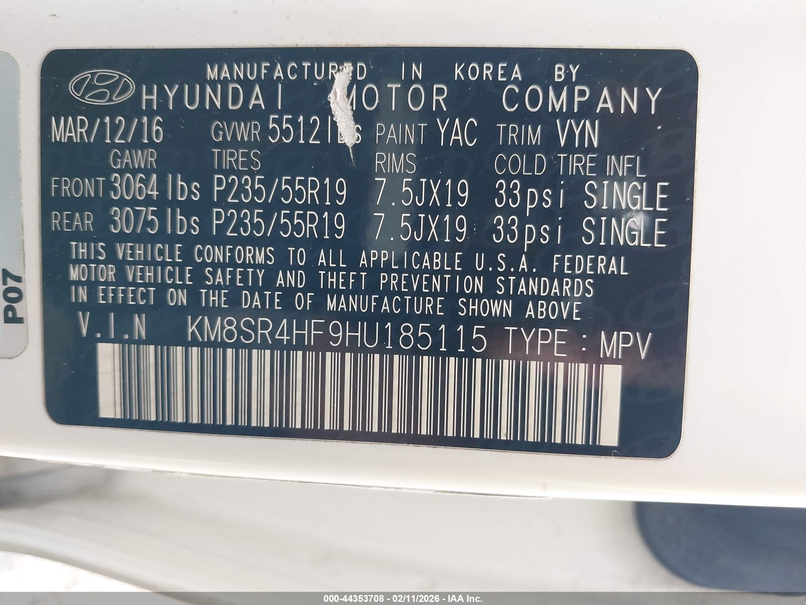 HYUNDAI SANTA image 9