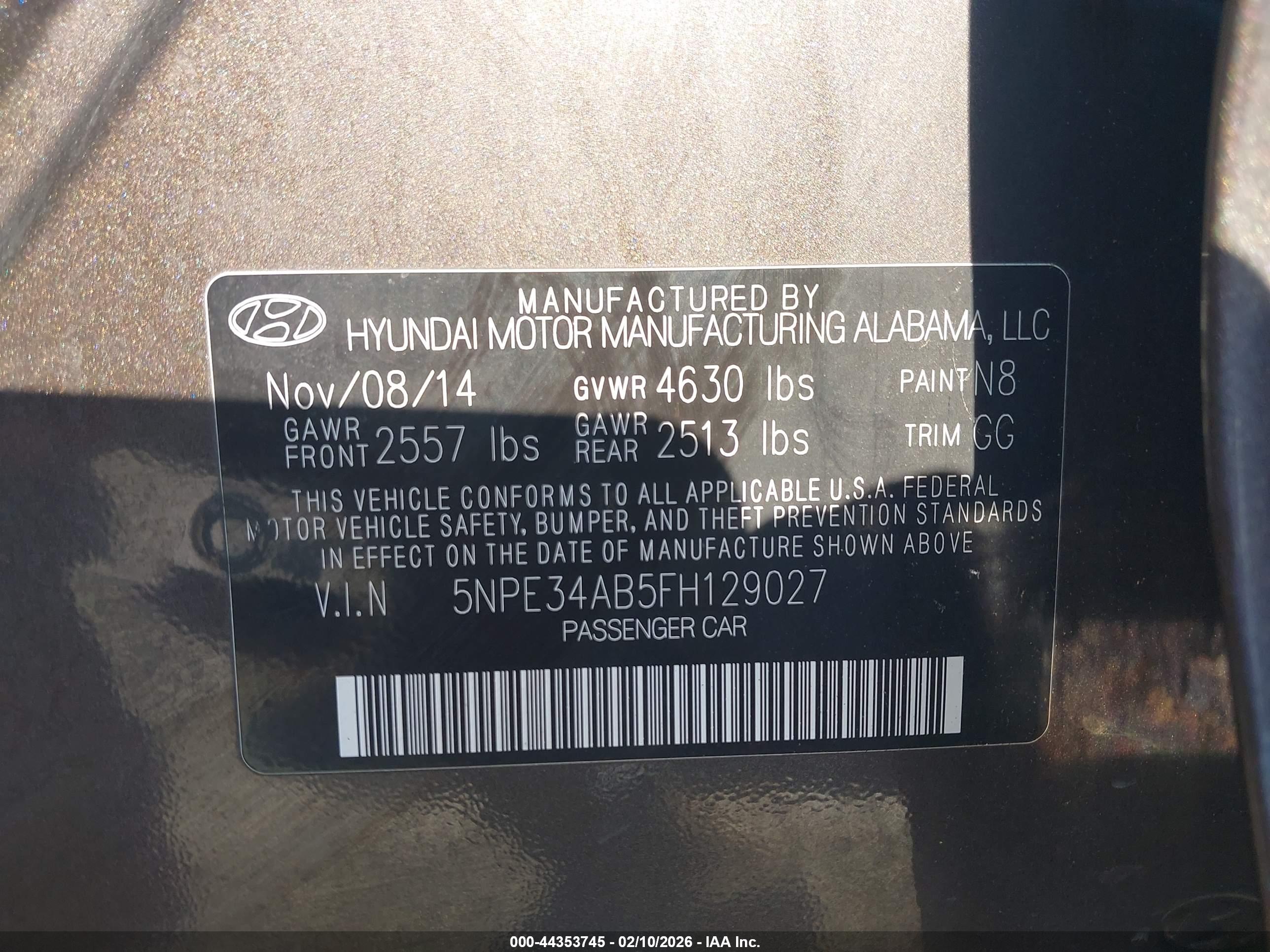 HYUNDAI SONATA image 9
