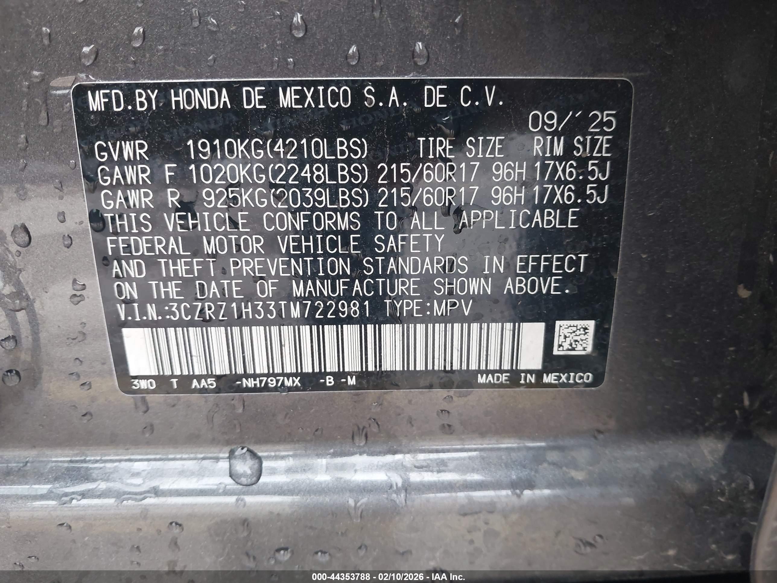 HONDA HR-V image 9