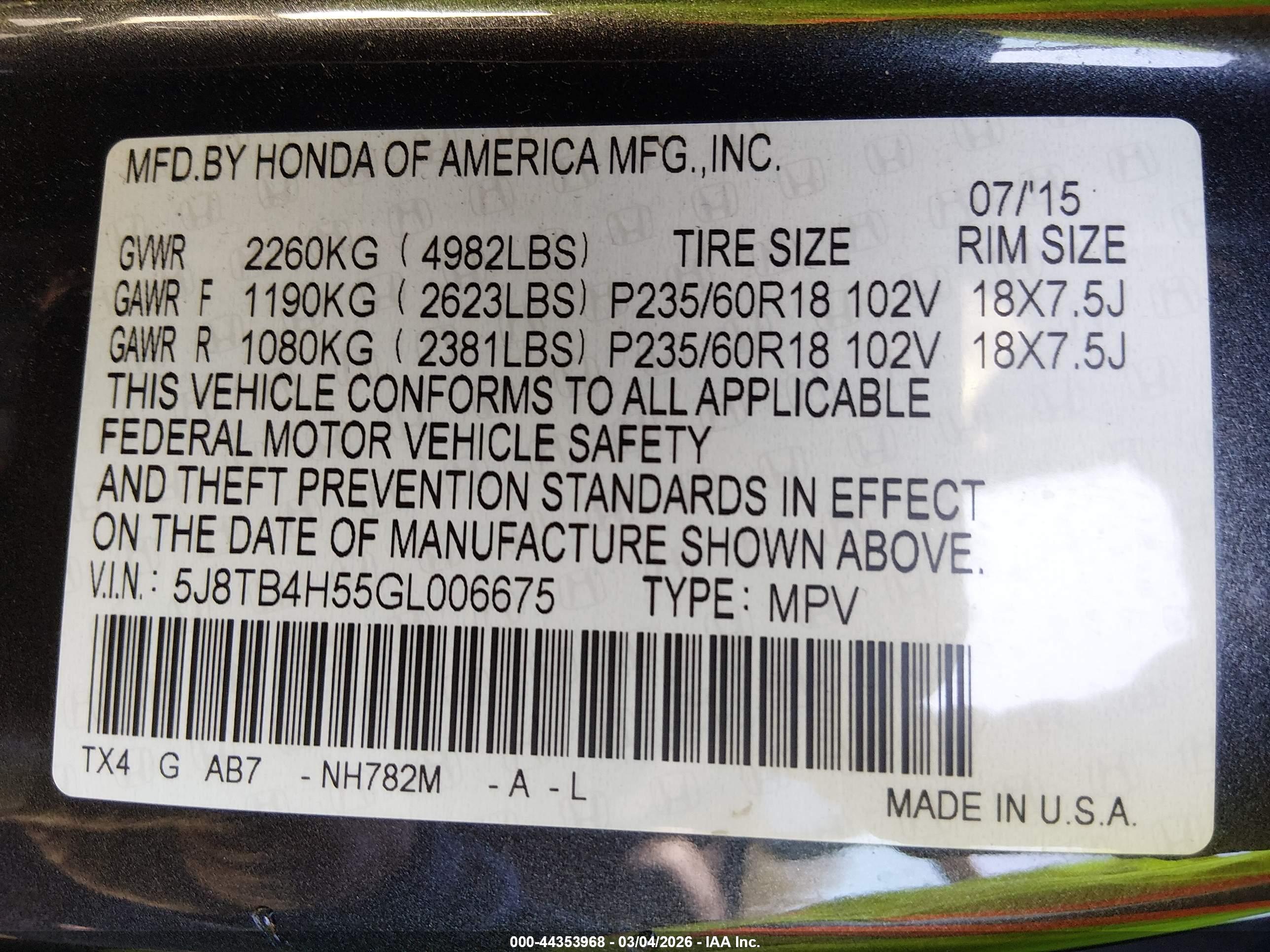 ACURA RDX image 9