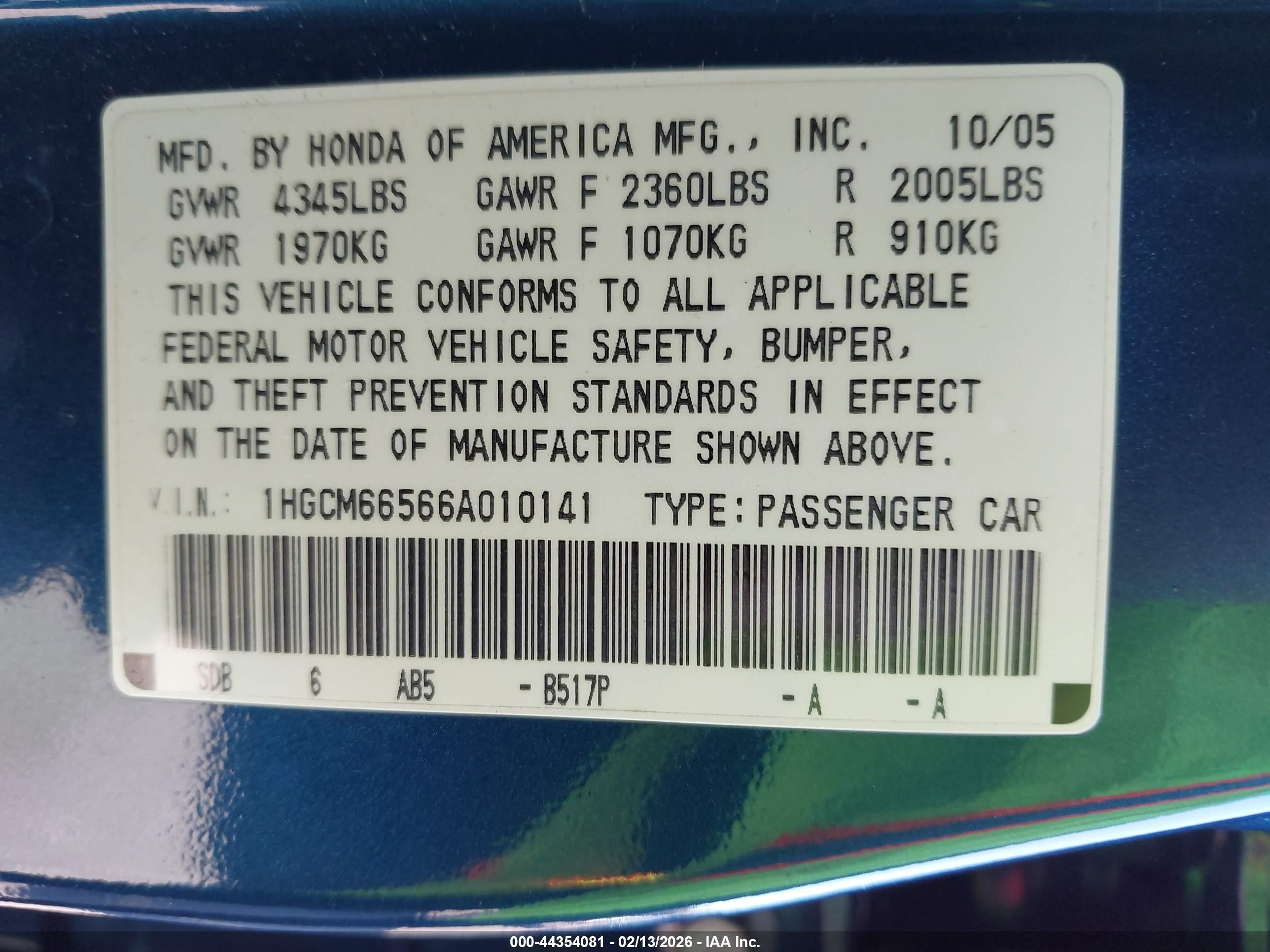 HONDA ACCORD image 9