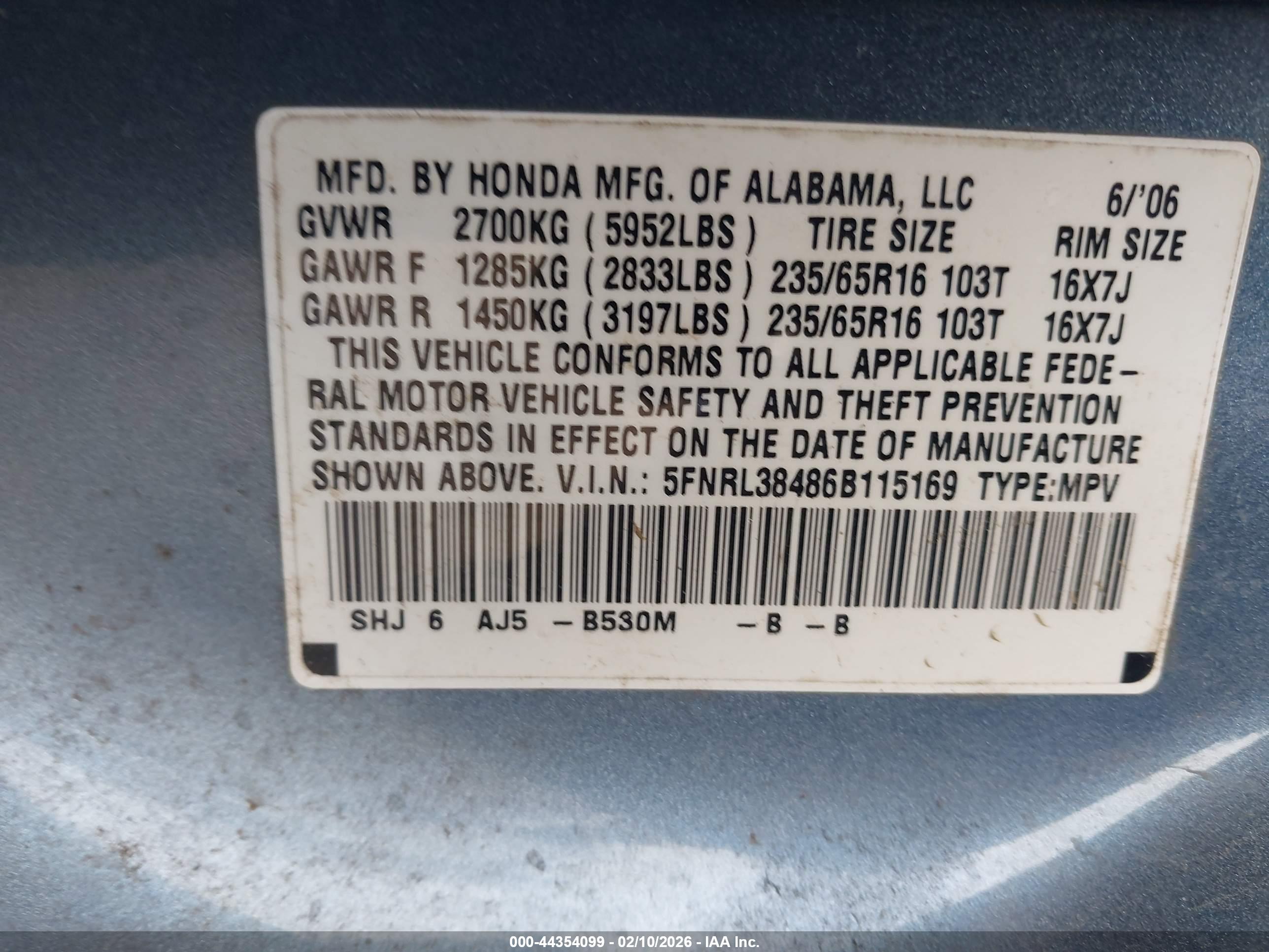 HONDA ODYSSEY image 9