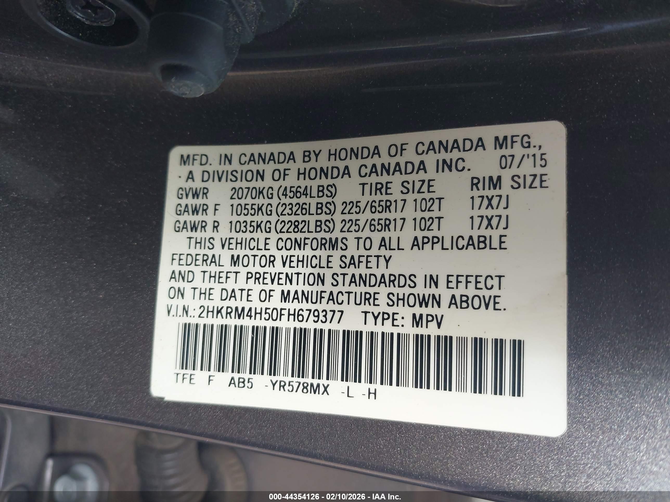 HONDA CR-V image 9