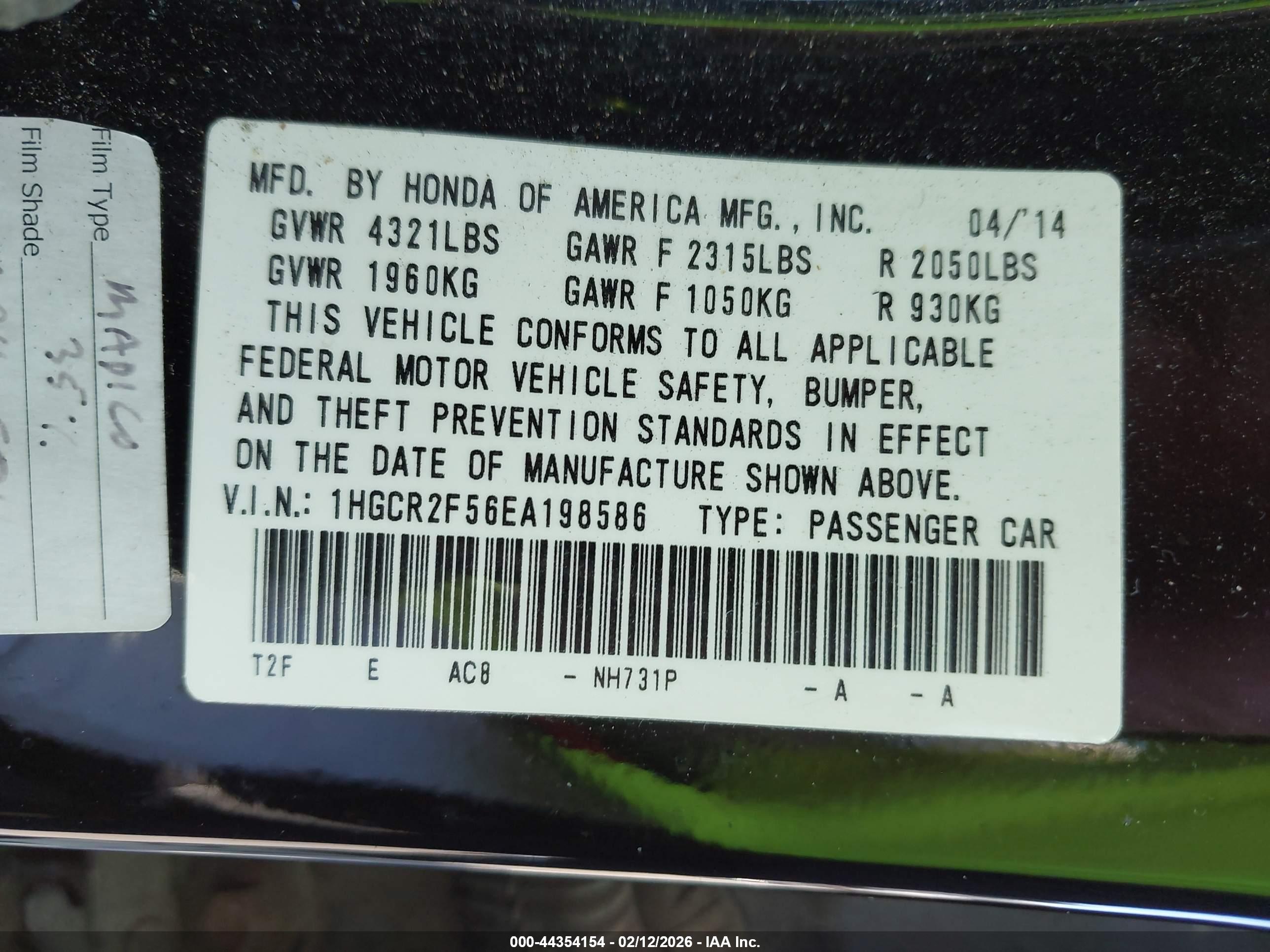 HONDA ACCORD image 9