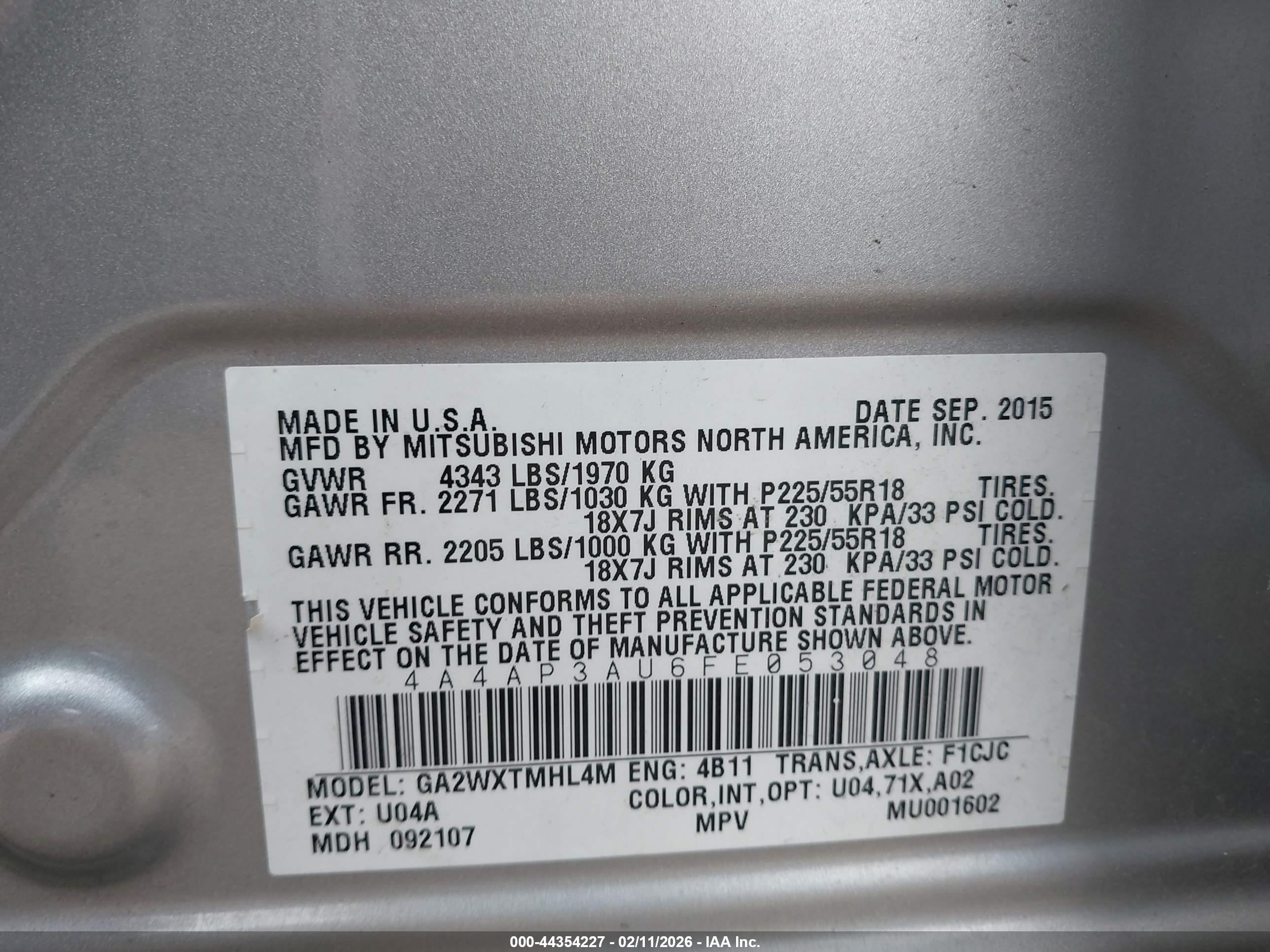 MITSUBISHI OUTLANDER image 9