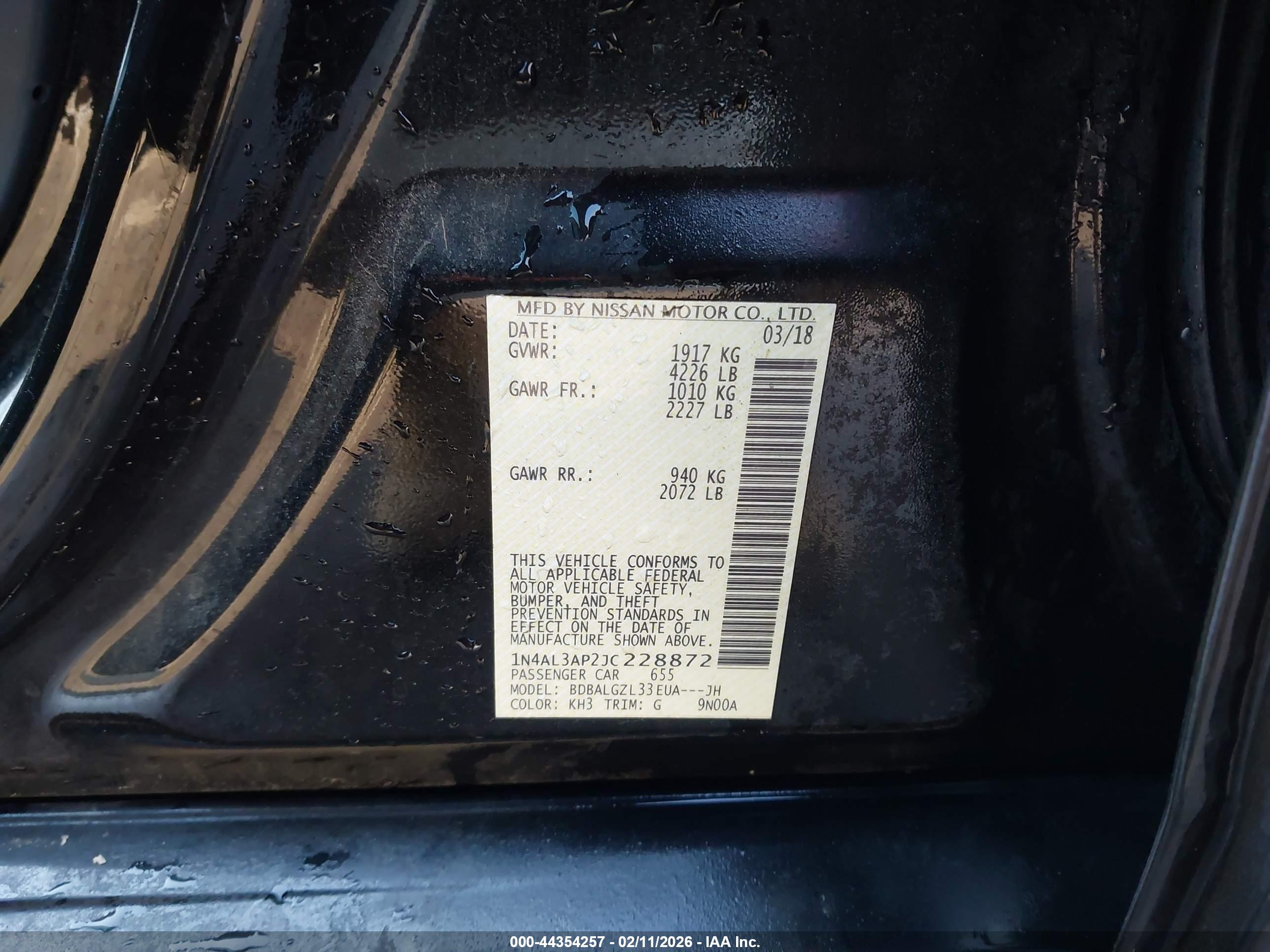 NISSAN ALTIMA image 9