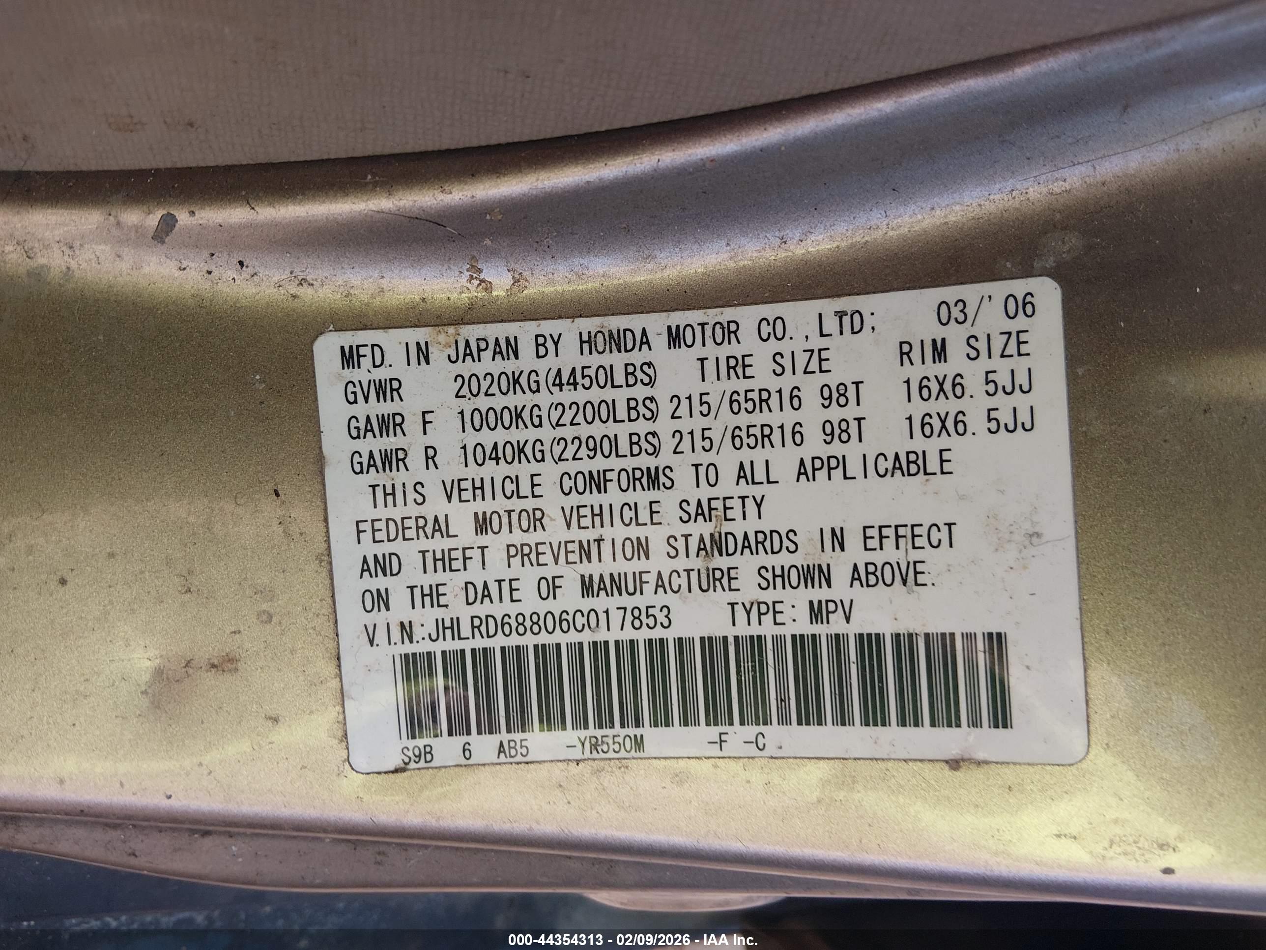 HONDA CR-V image 9