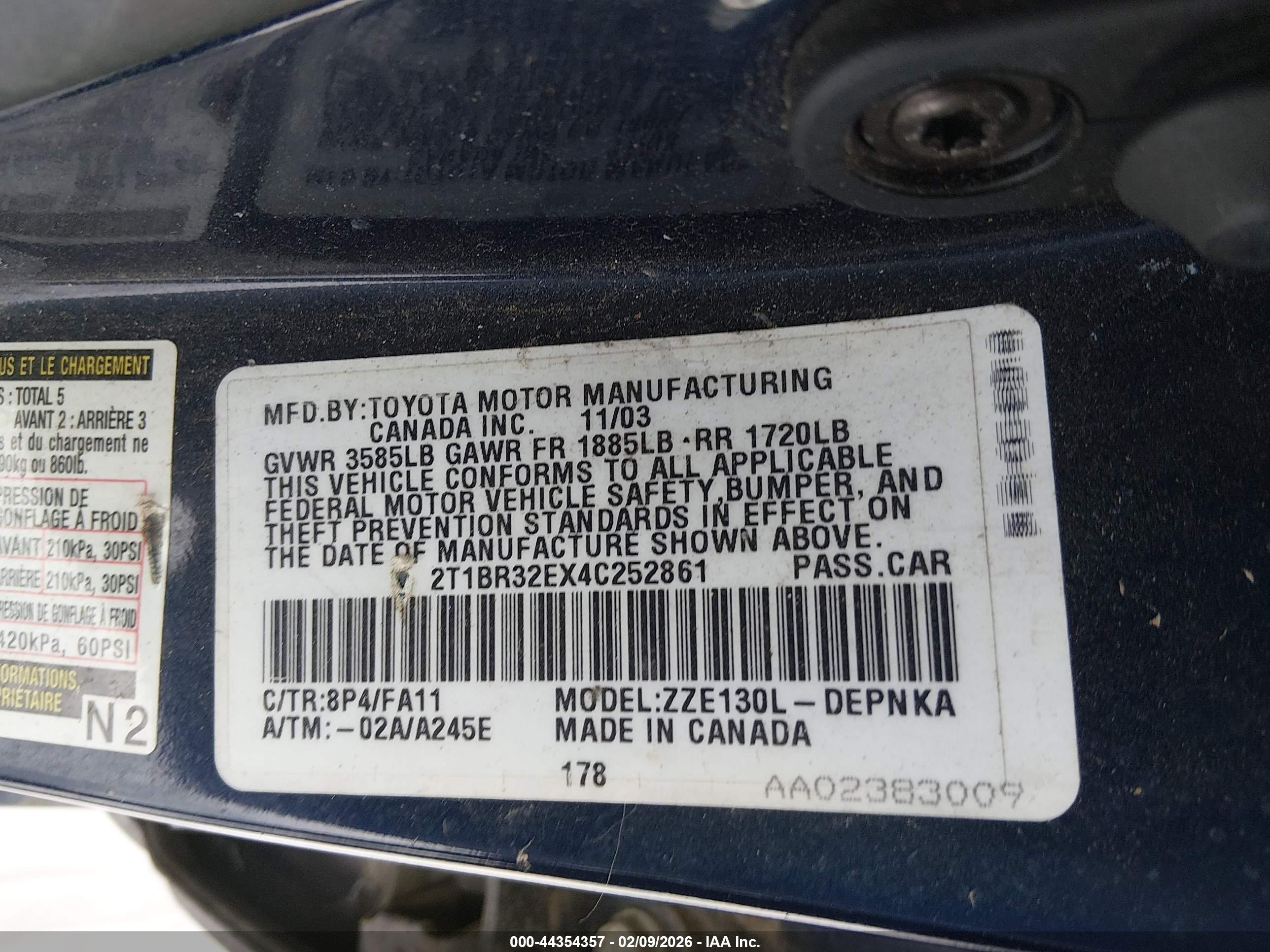 TOYOTA COROLLA image 9